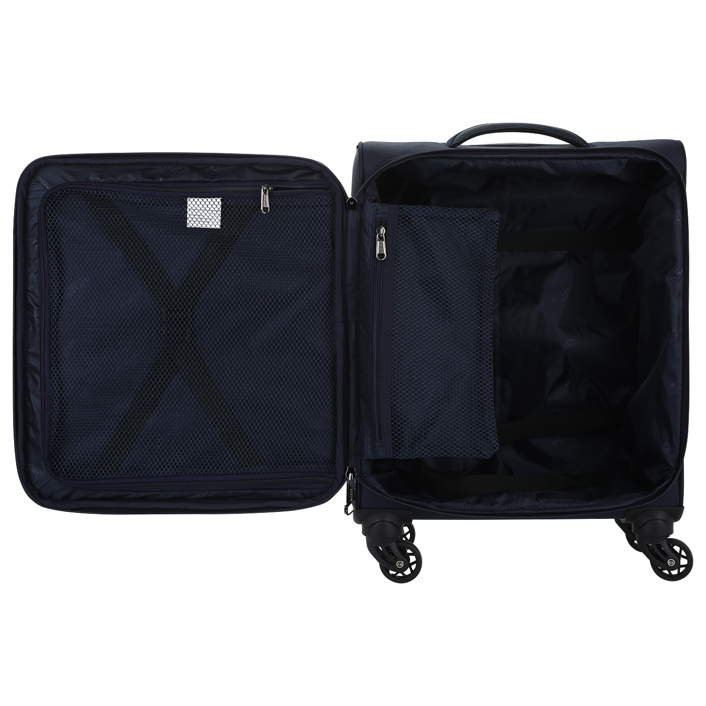 Чемодан маленький S тканевый с кодовым замком Stevens Urban