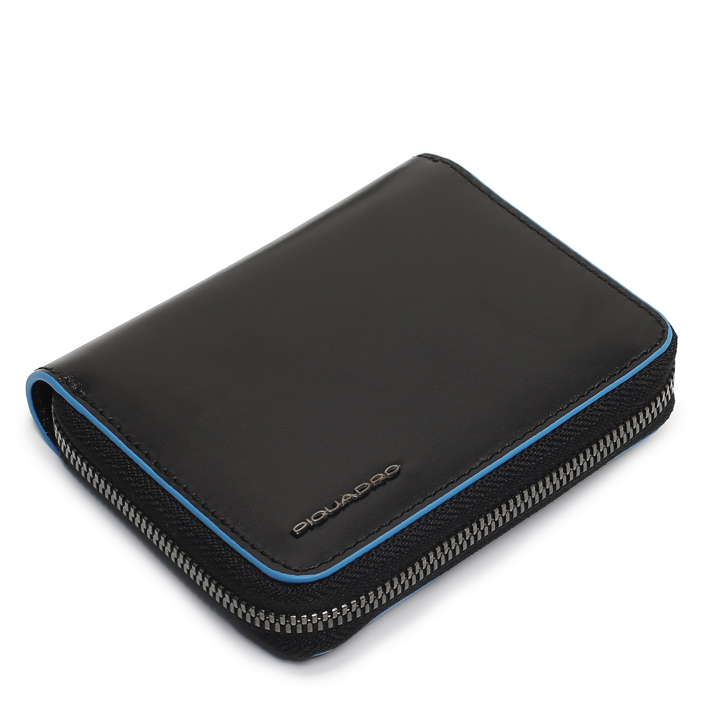 Портмоне складное на молнии Piquadro Blue square