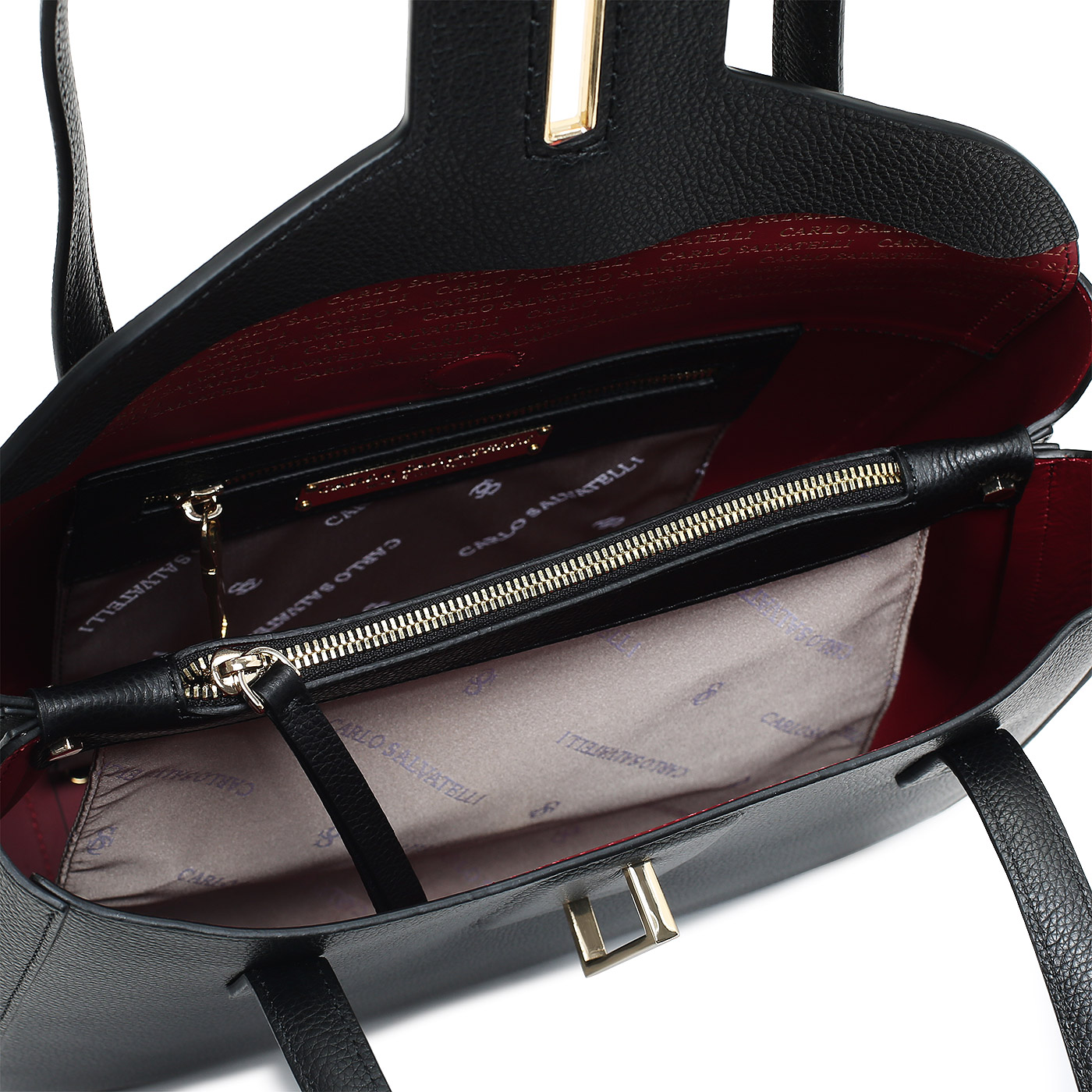 Кожаная сумка Carlo Salvatelli Ives gemma