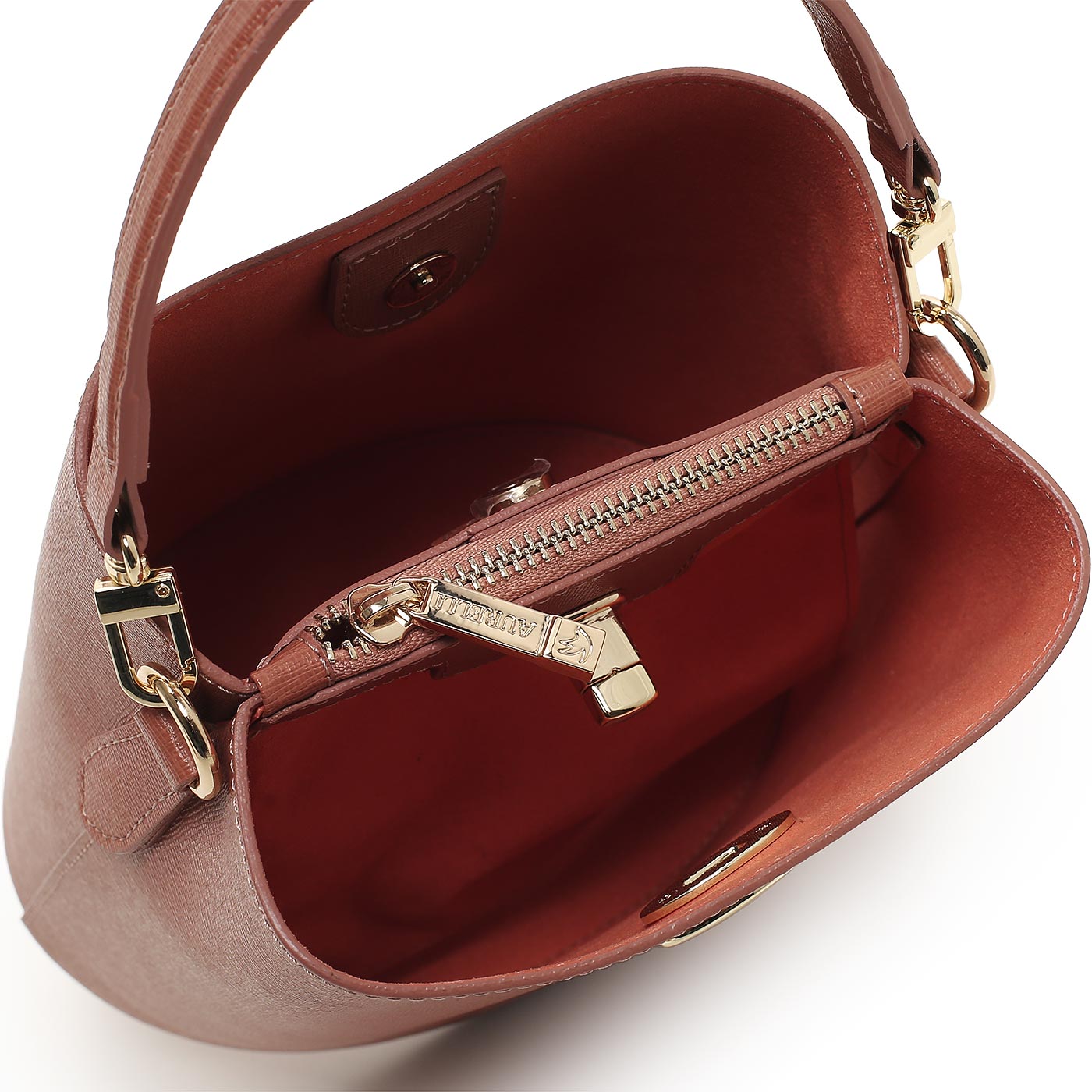 Кожаная сумка Aurelli Saffiano