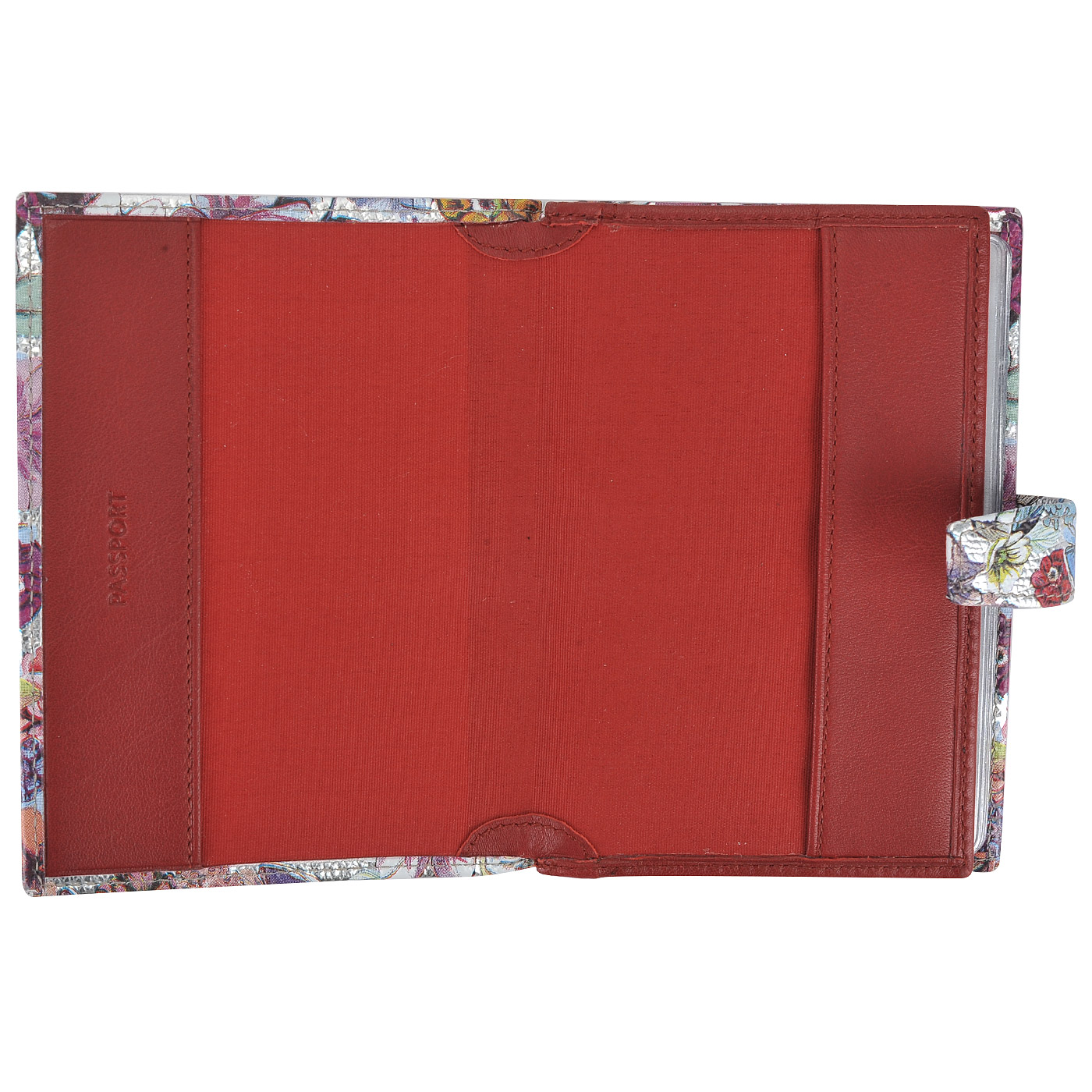 Кожаная обложка для паспорта и автодокументов Aurelli Luna fiore