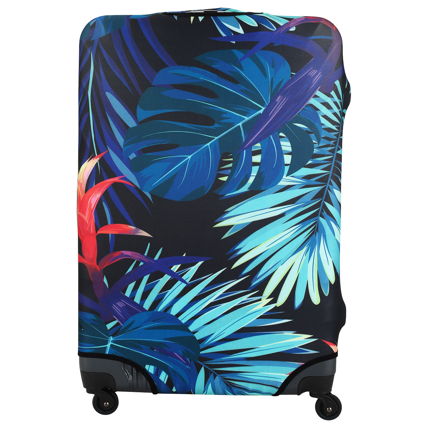 Чехол на чемодан с молнией Eberhart Blue Flower