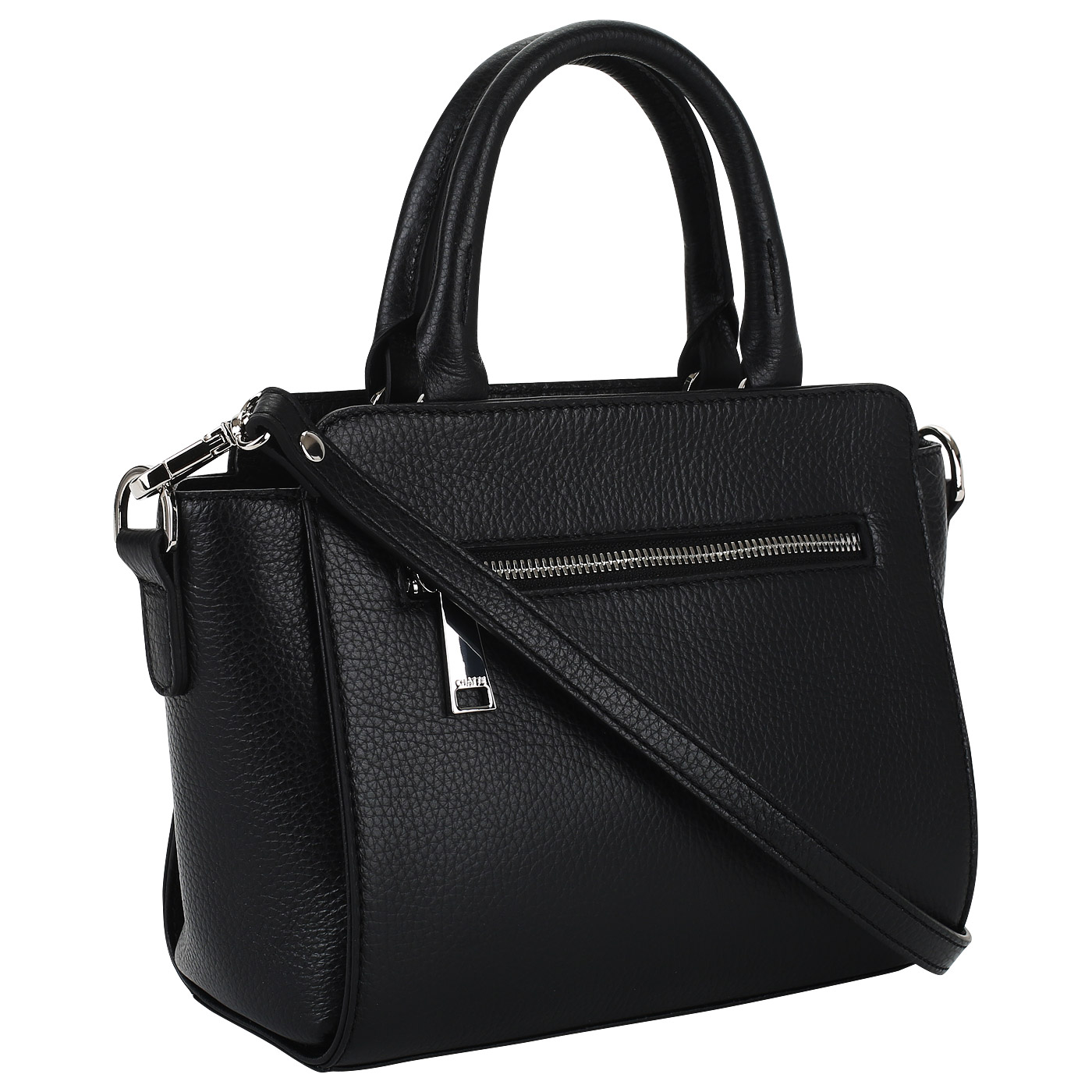 Сумка из черной кожи Chatte Marseille