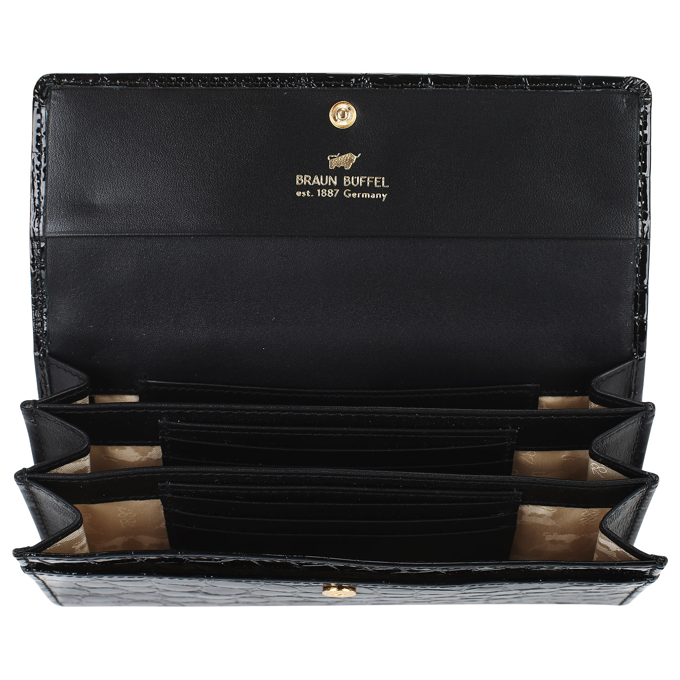 Лакированное портмоне Braun Buffel Glanzcroko