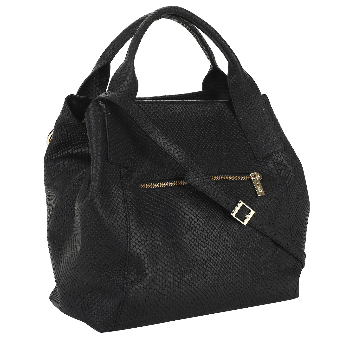 Черная кожаная сумка Ripani Bigia