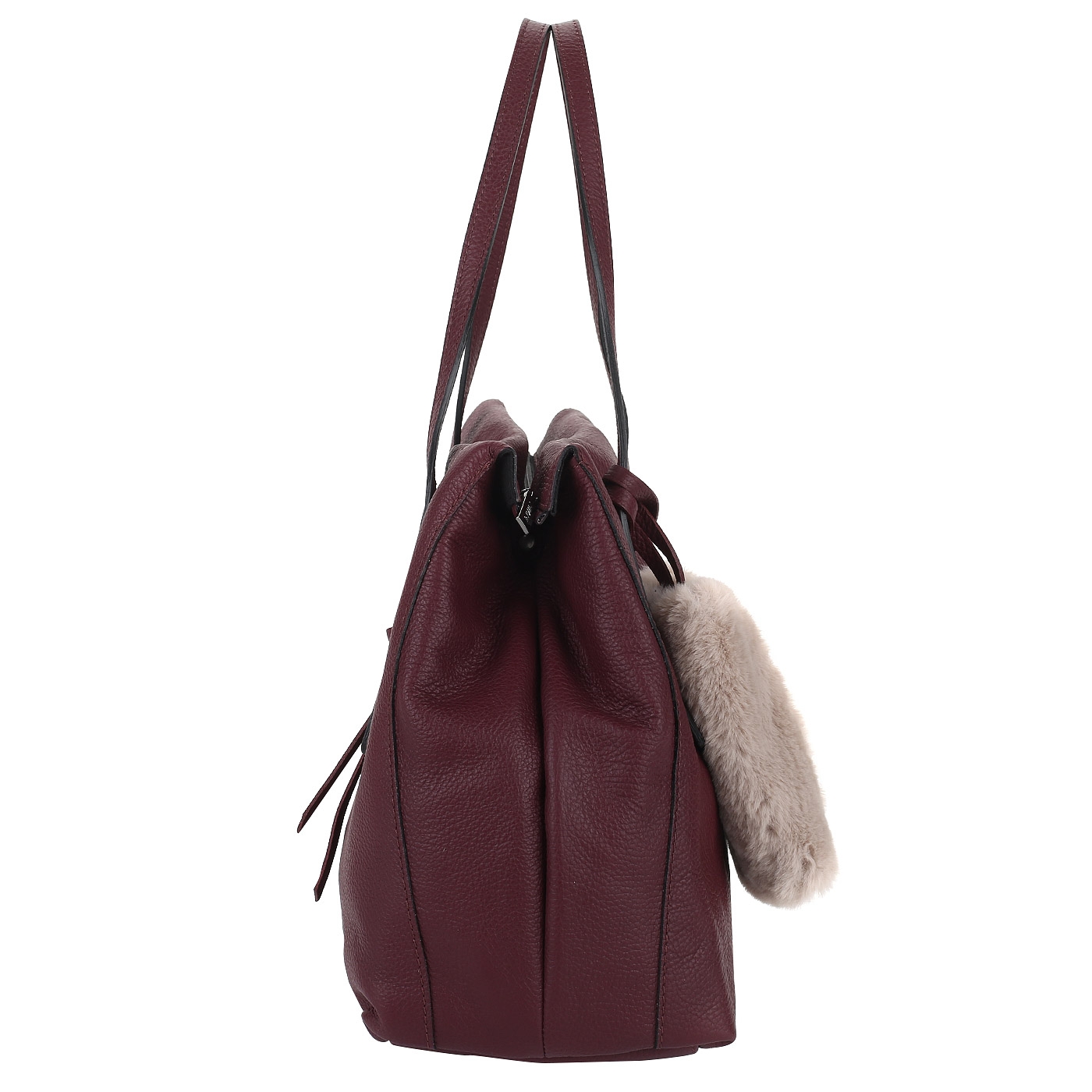 Бордовая кожаная сумка Ripani Zamia