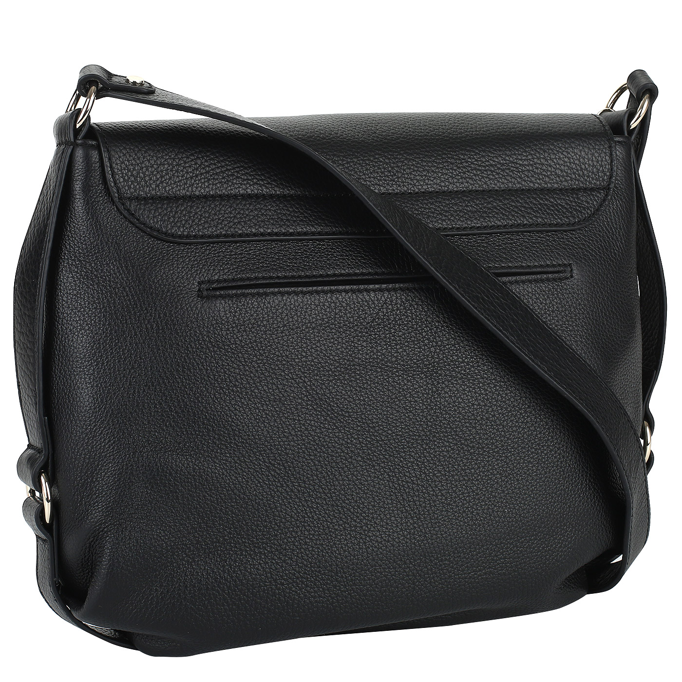 Сумка из черной кожи Coccinelle Alpha