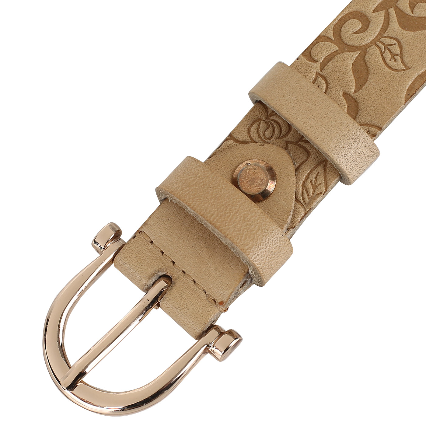 Тисненый ремень из кожи Chatte 