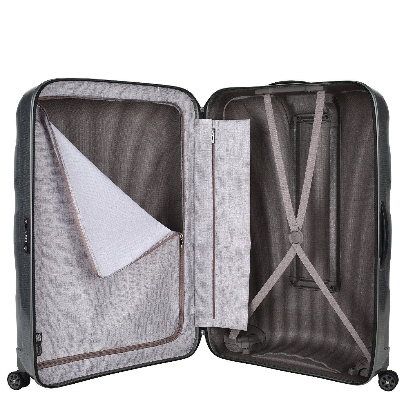 Чемодан очень большой XL из материала Curv с кодовым замком Samsonite C-Lite