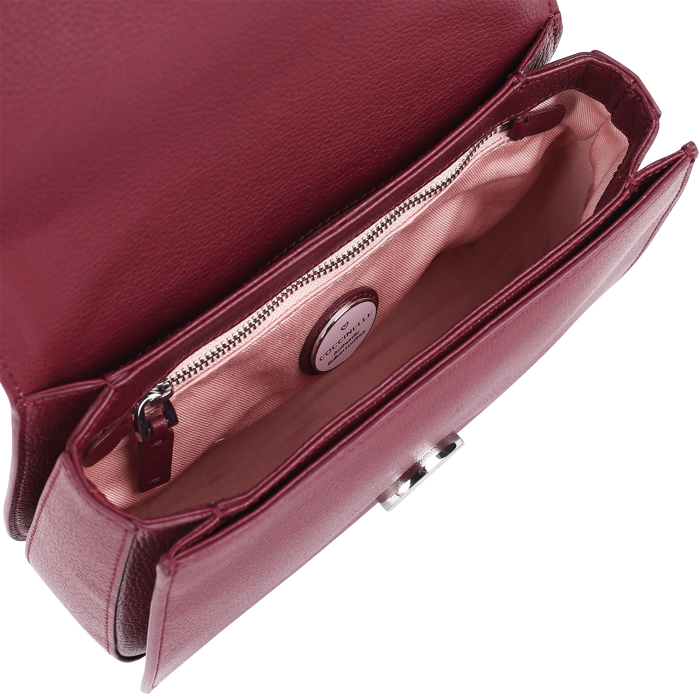 Кожаная сумочка кросс-боди Coccinelle Craquante