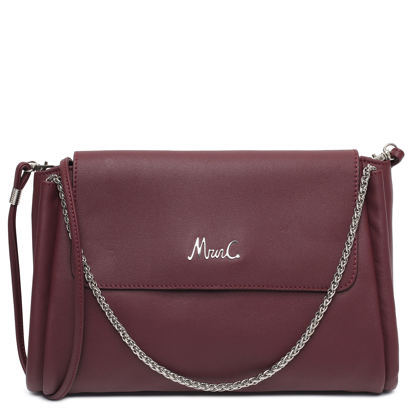 Marina Creazioni Кожаная сумка с ручками-цепочками