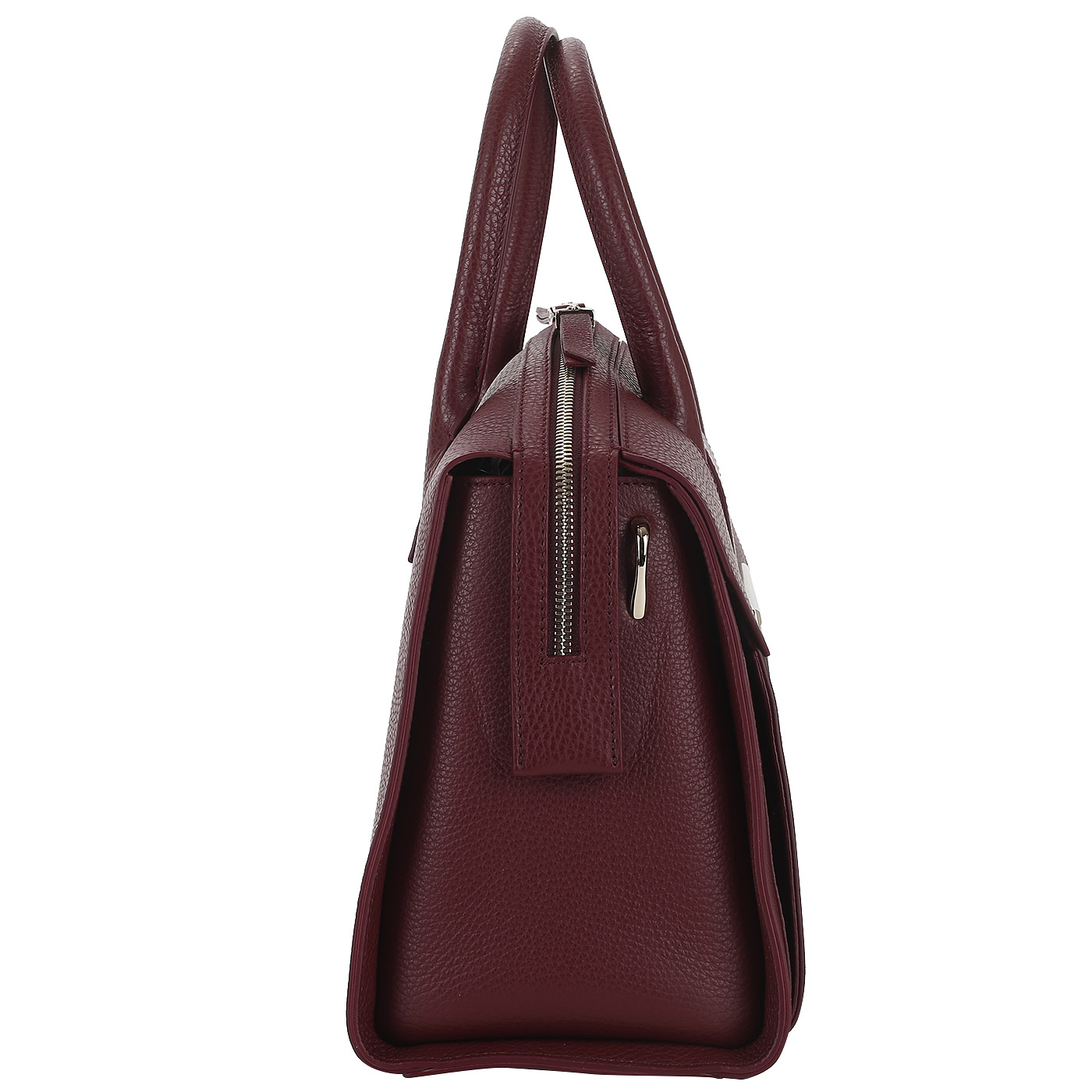 Бордовая кожаная сумка Gironacci 