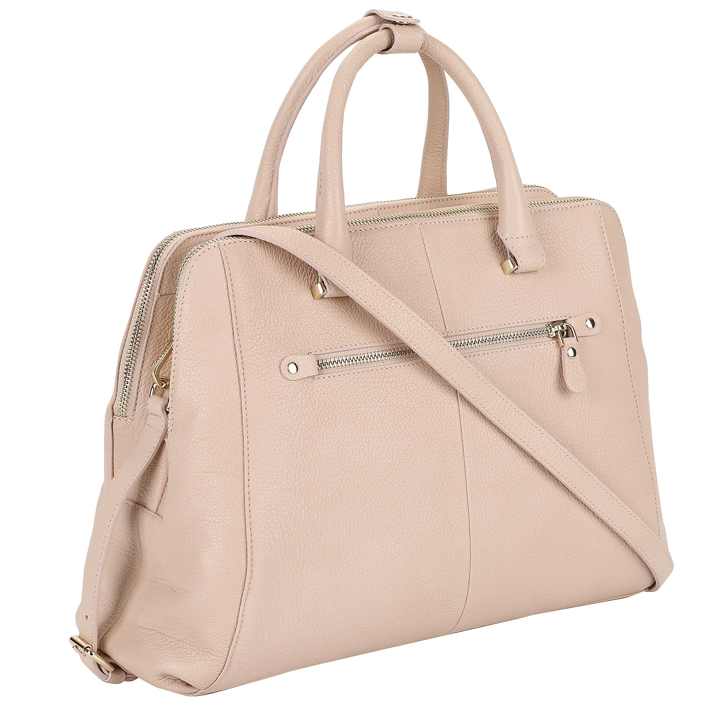 Розово-бежевая сумка Aurelli 