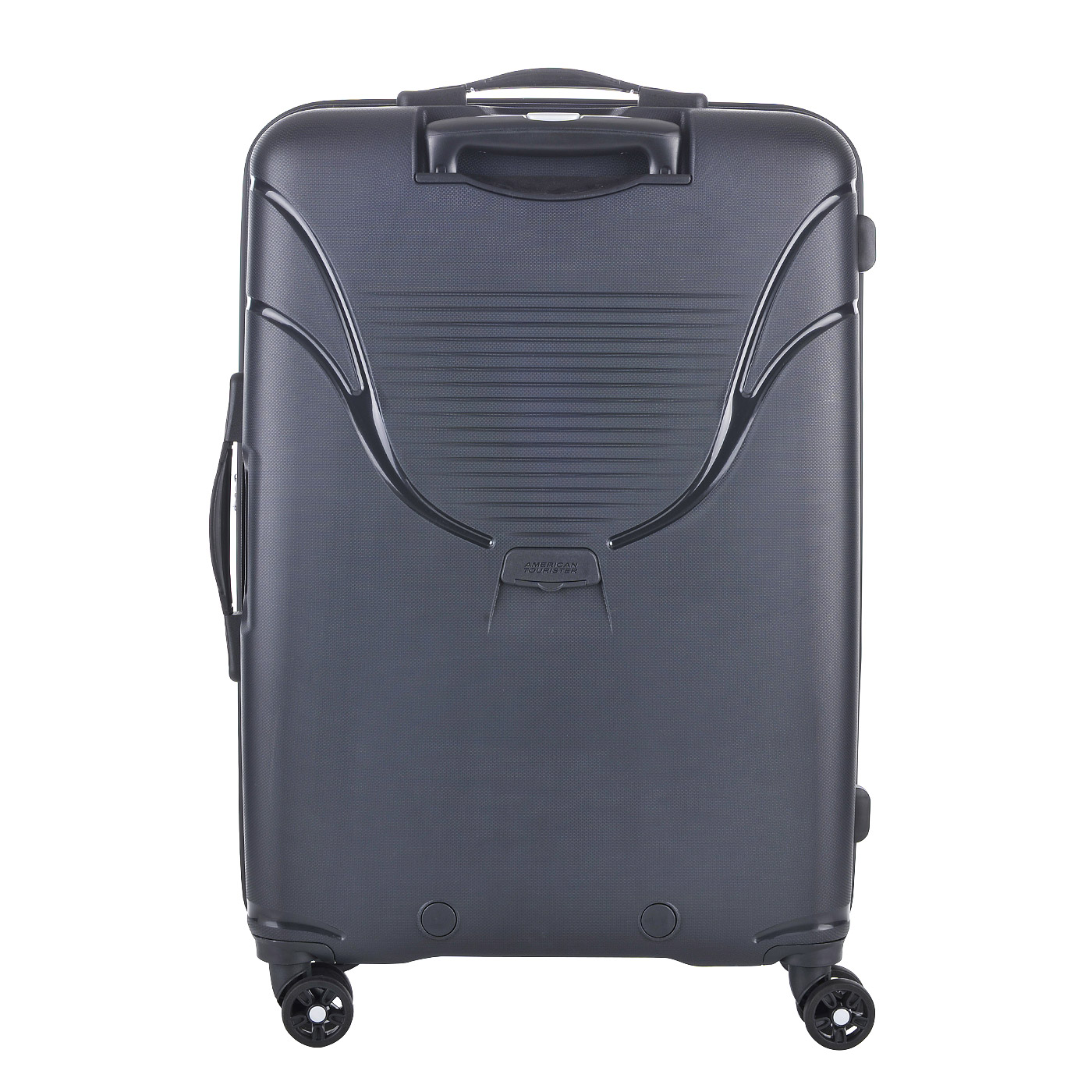 Вместительный чемодан из черного пластика American Tourister Skytracer