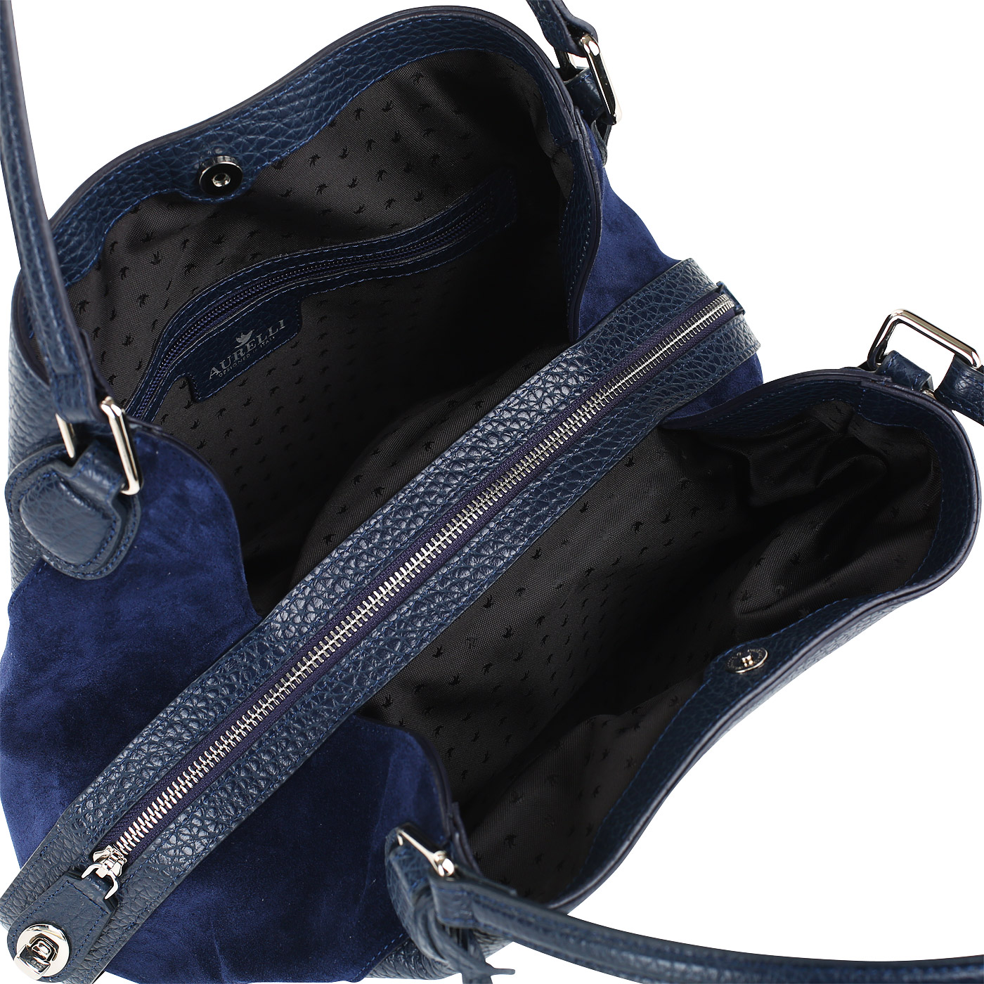 Сумка из кожи и замши Aurelli 