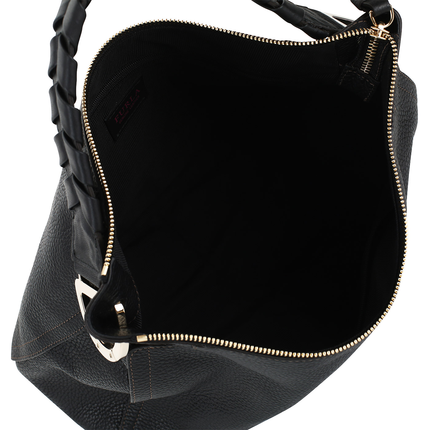 Вместительная кожаная сумка Furla Rialto