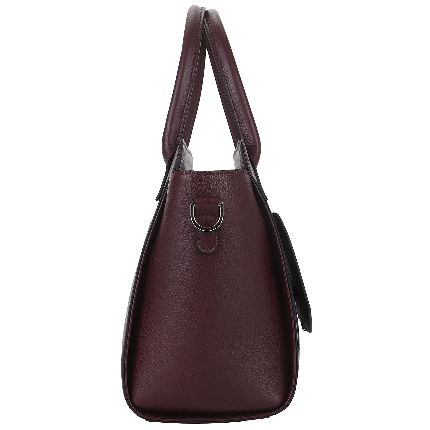 Сумка из бордовой кожи Chatte Marseille