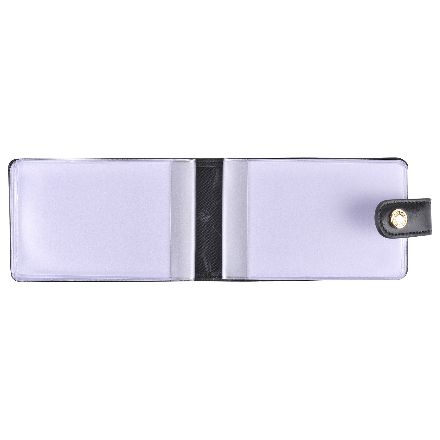 Кожаная визитница с тиснением Chatte Flora