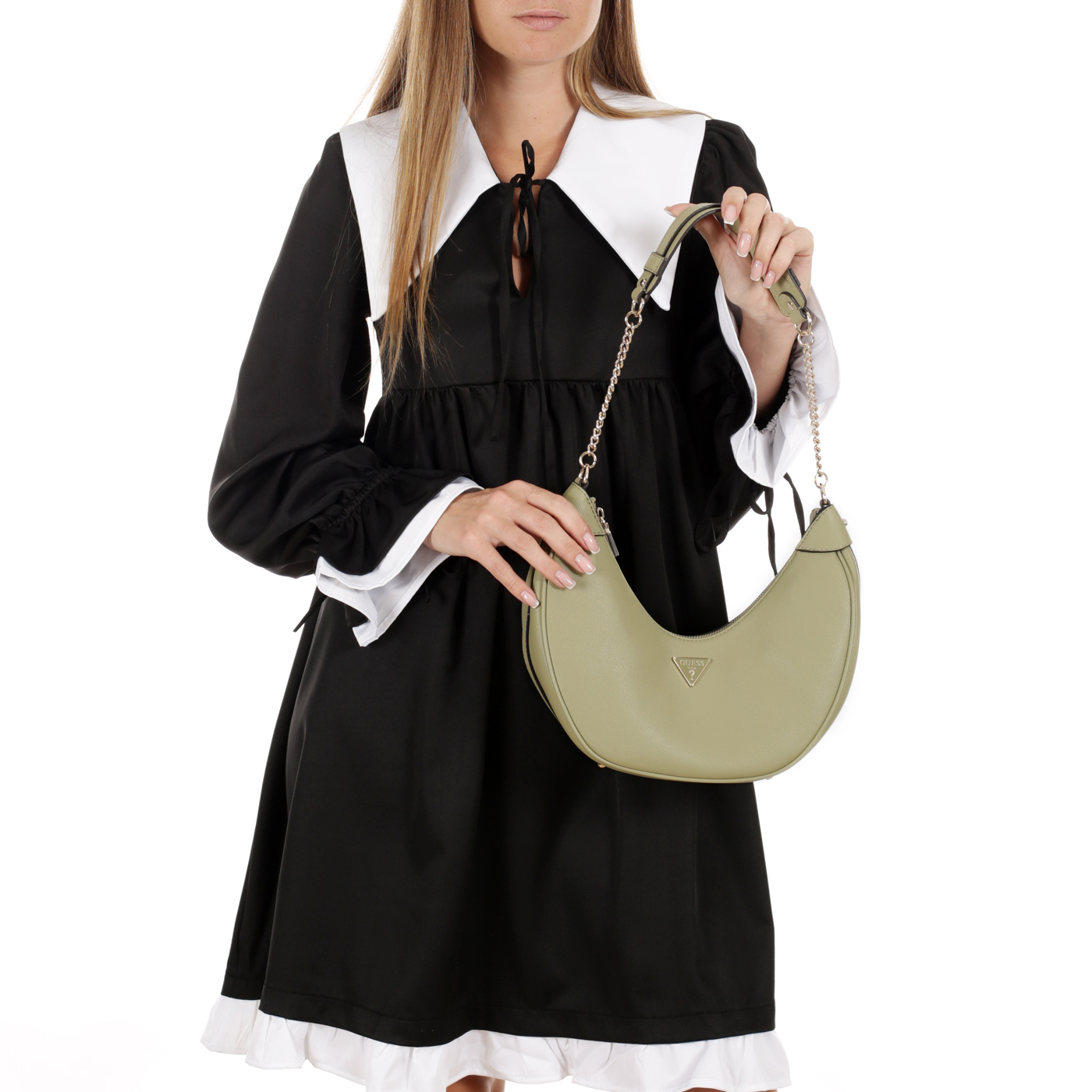 Сумка с ручкой-цепью Guess Fedora Hobo