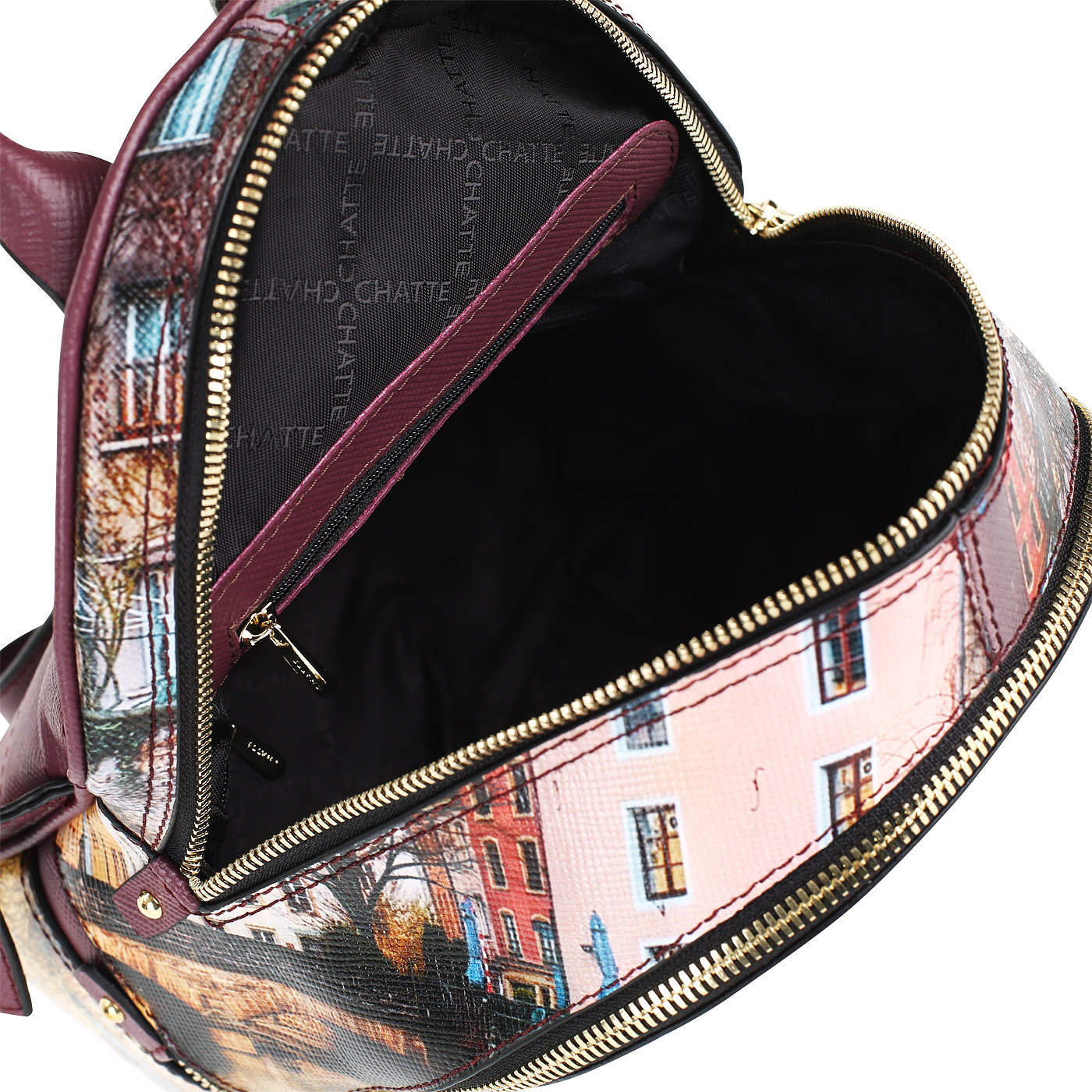 Рюкзак из натурального сафьяна Chatte 