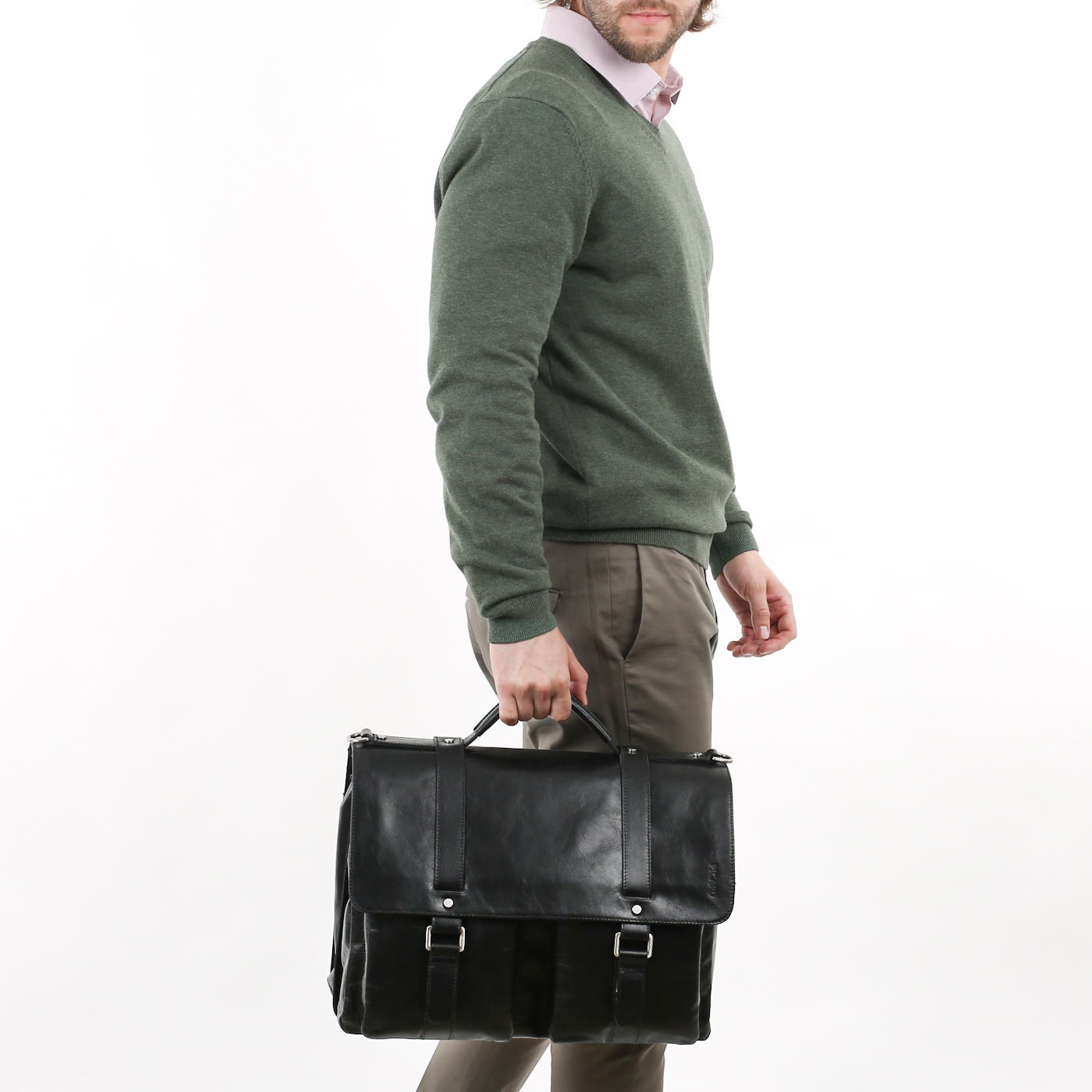 Мужской кожаный портфель Picard Buddy