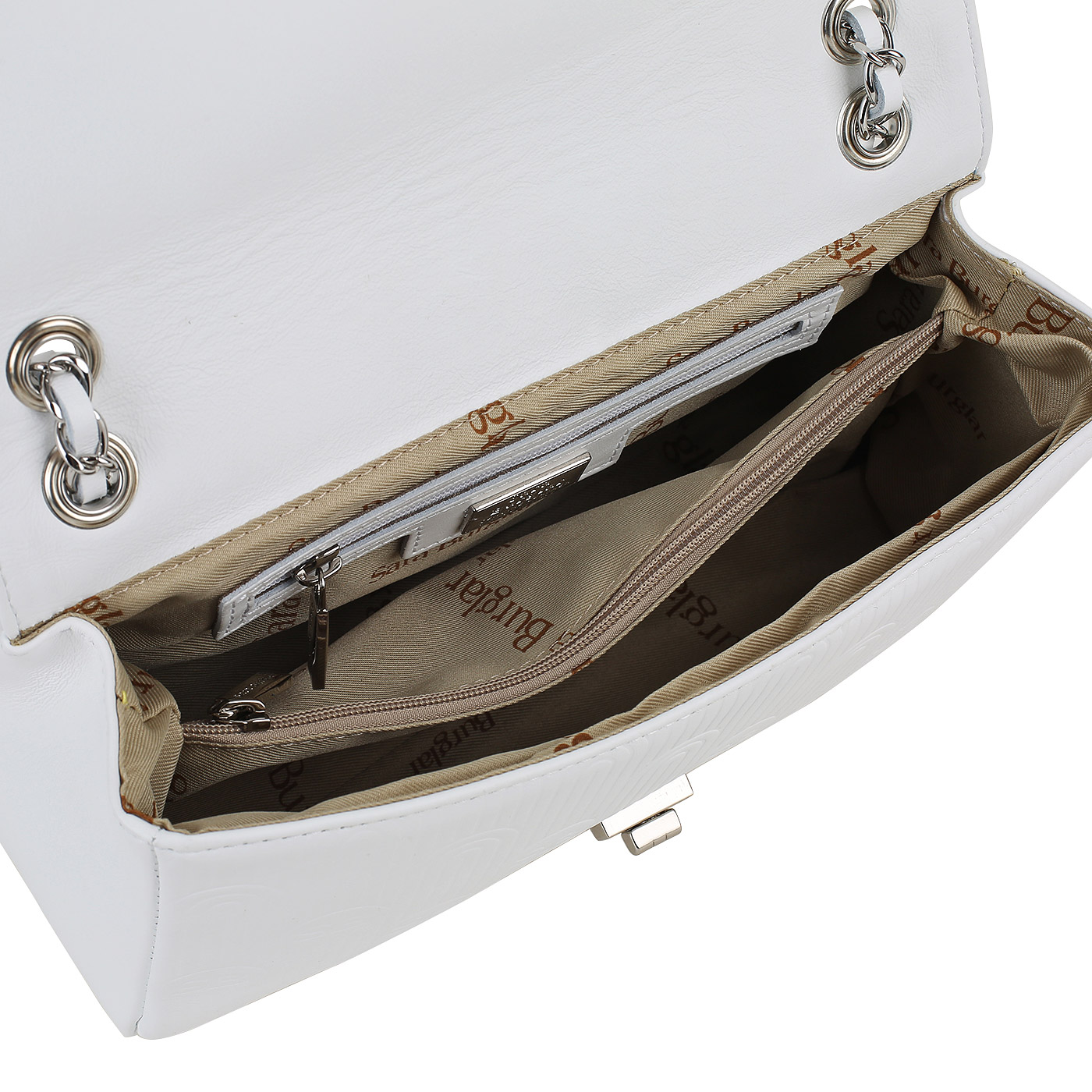 Кожаная сумка с цепочкой Sara Burglar Elena Gem