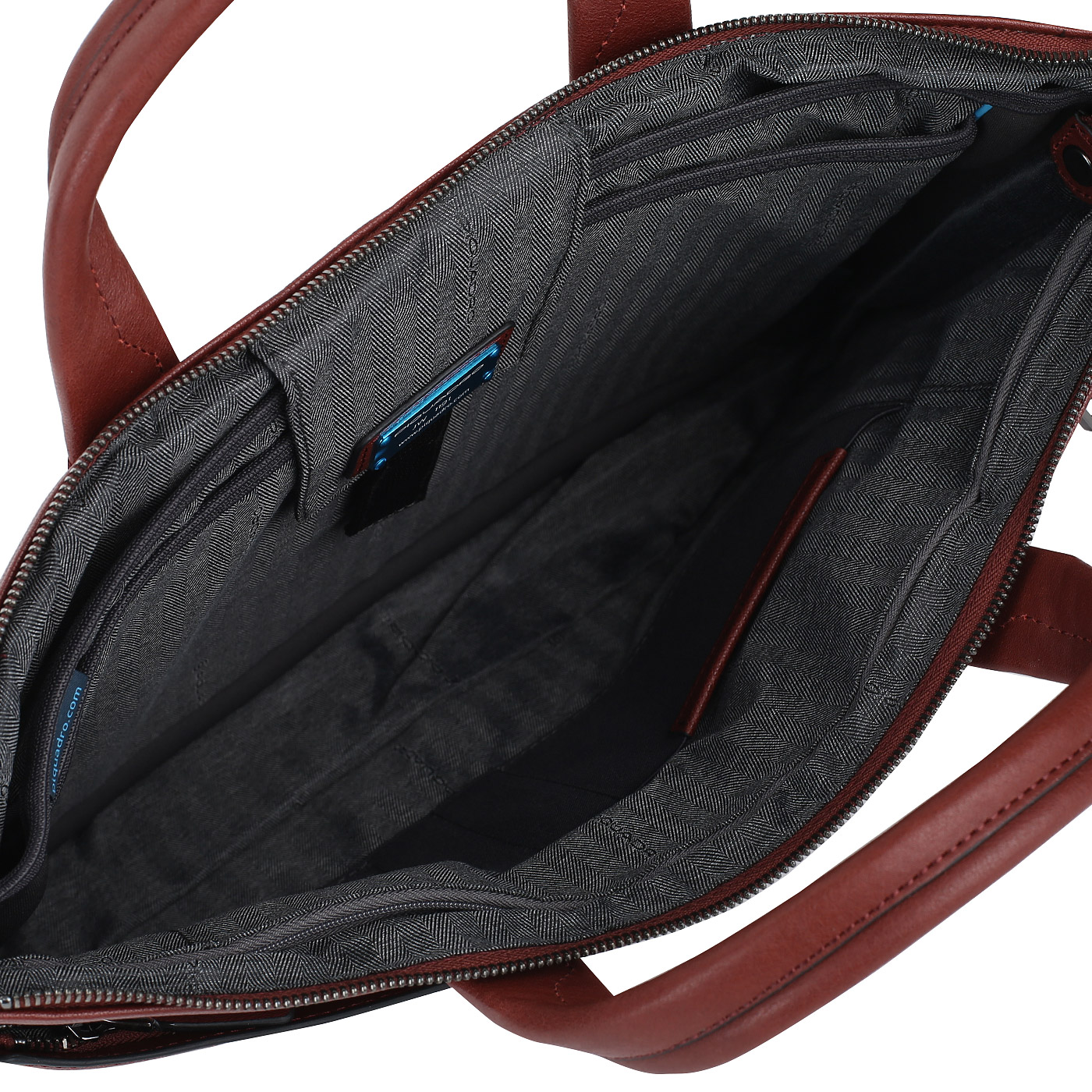 Деловая сумка из красной кожи Piquadro Black square