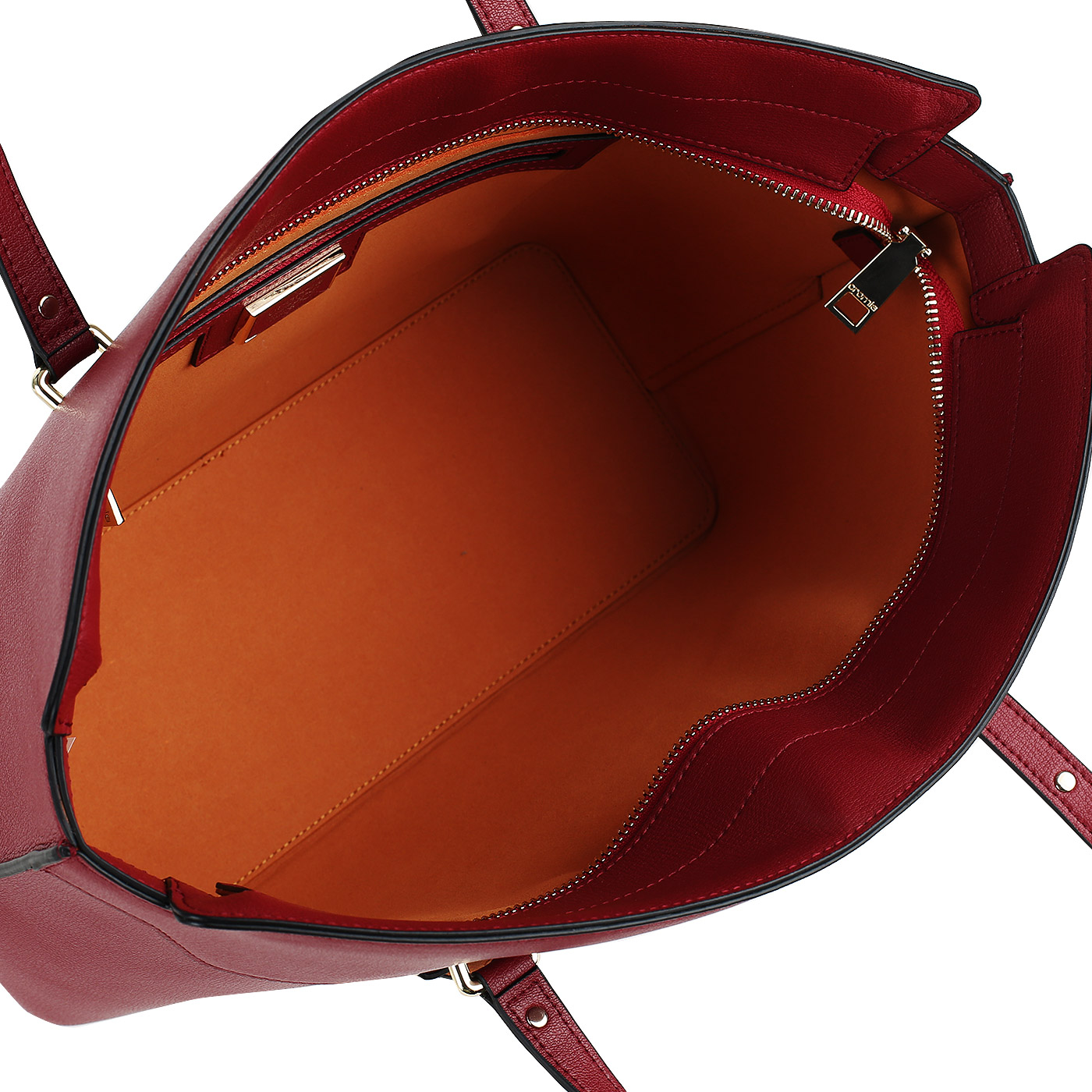 Бордовая кожаная сумка Cromia Oniric