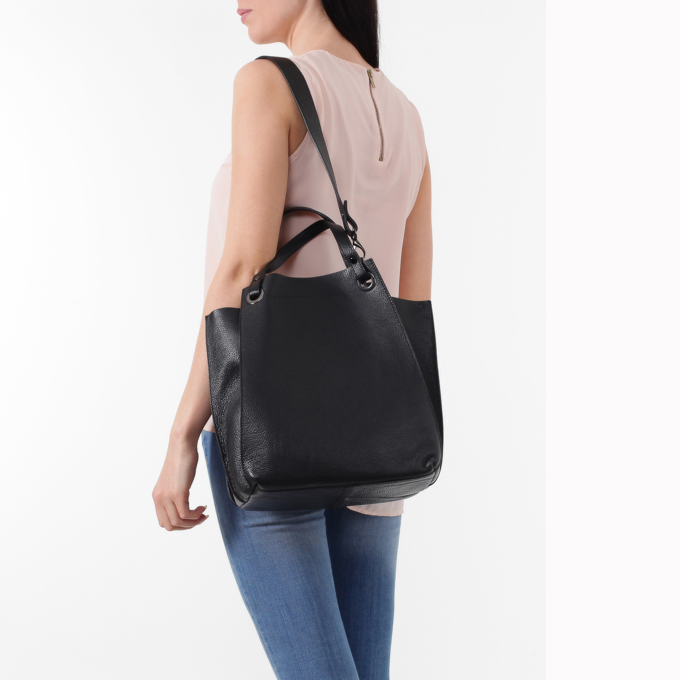 Сумка из мягкой кожи Ripani Airone