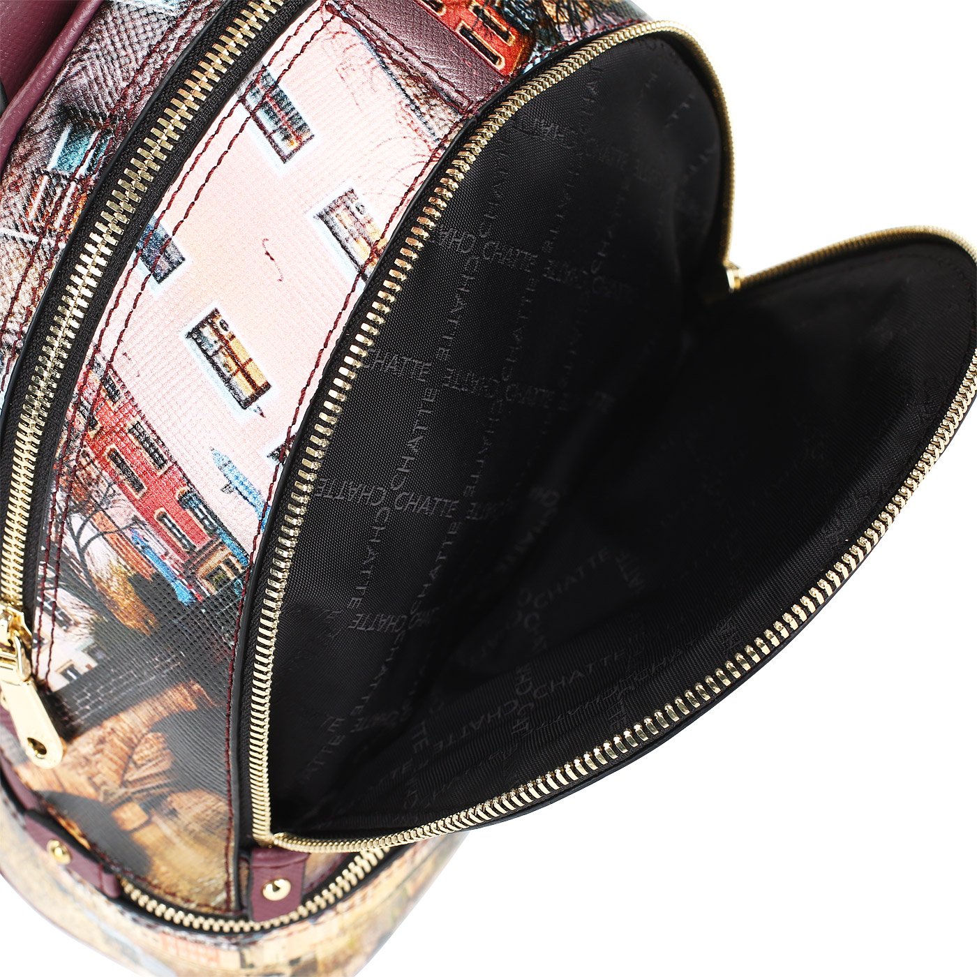 Рюкзак из натурального сафьяна Chatte 