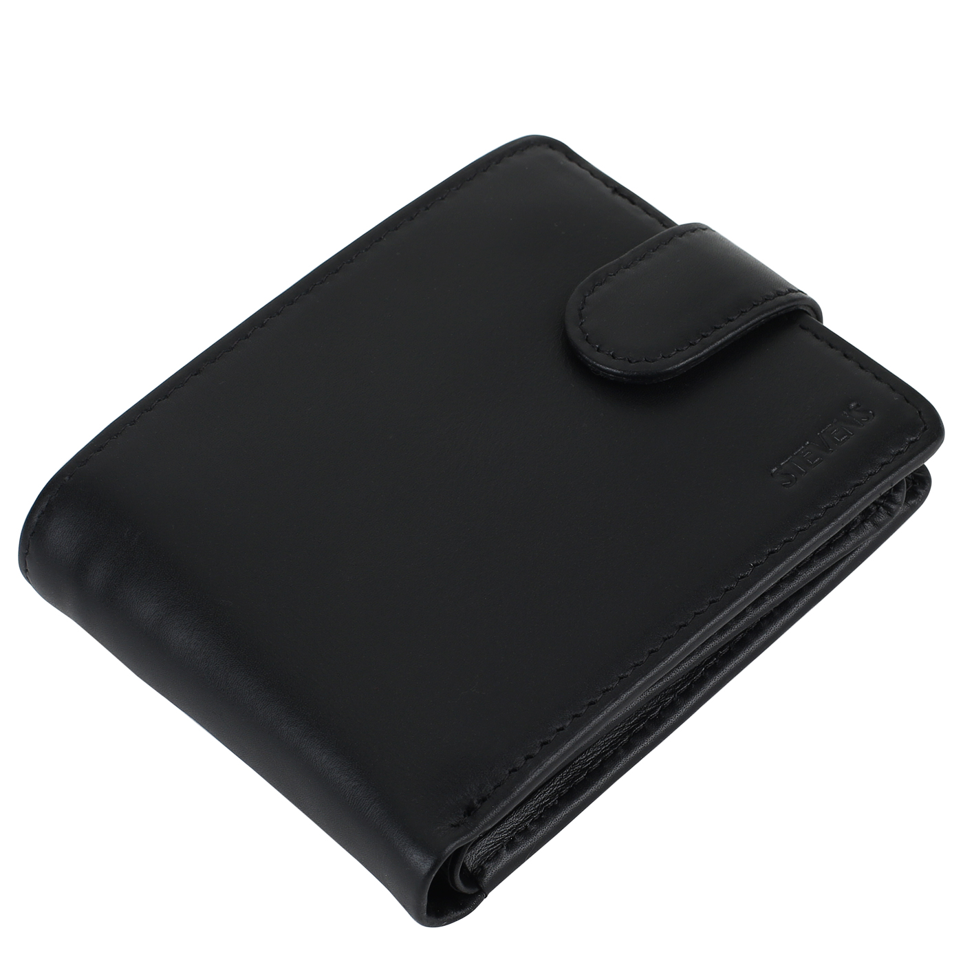 Компактное портмоне из натуральной кожи Stevens 