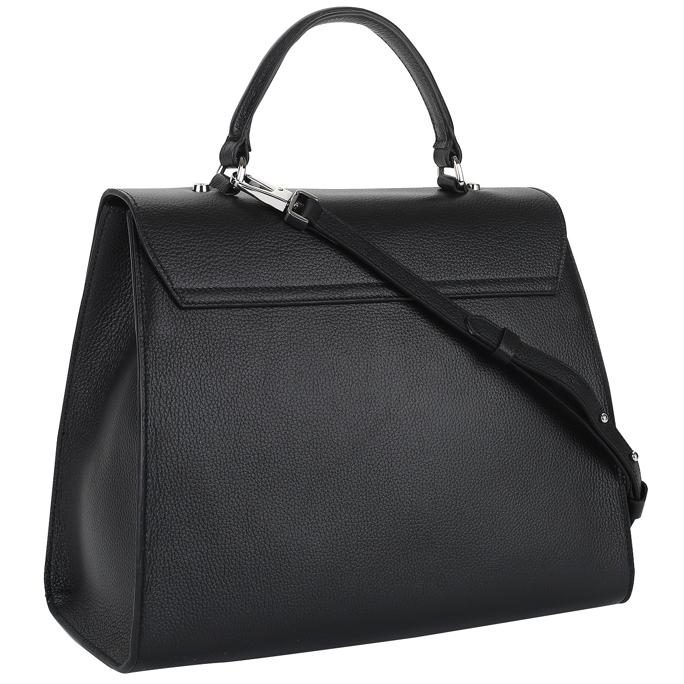 Черная сумка из зернистой кожи Coccinelle B14