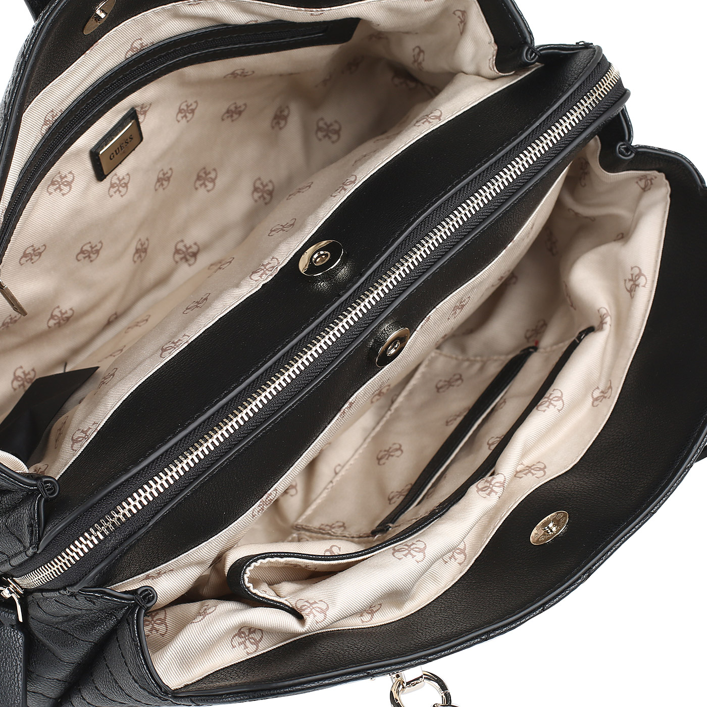 Мягкая сумка с тремя отделами Guess Violet