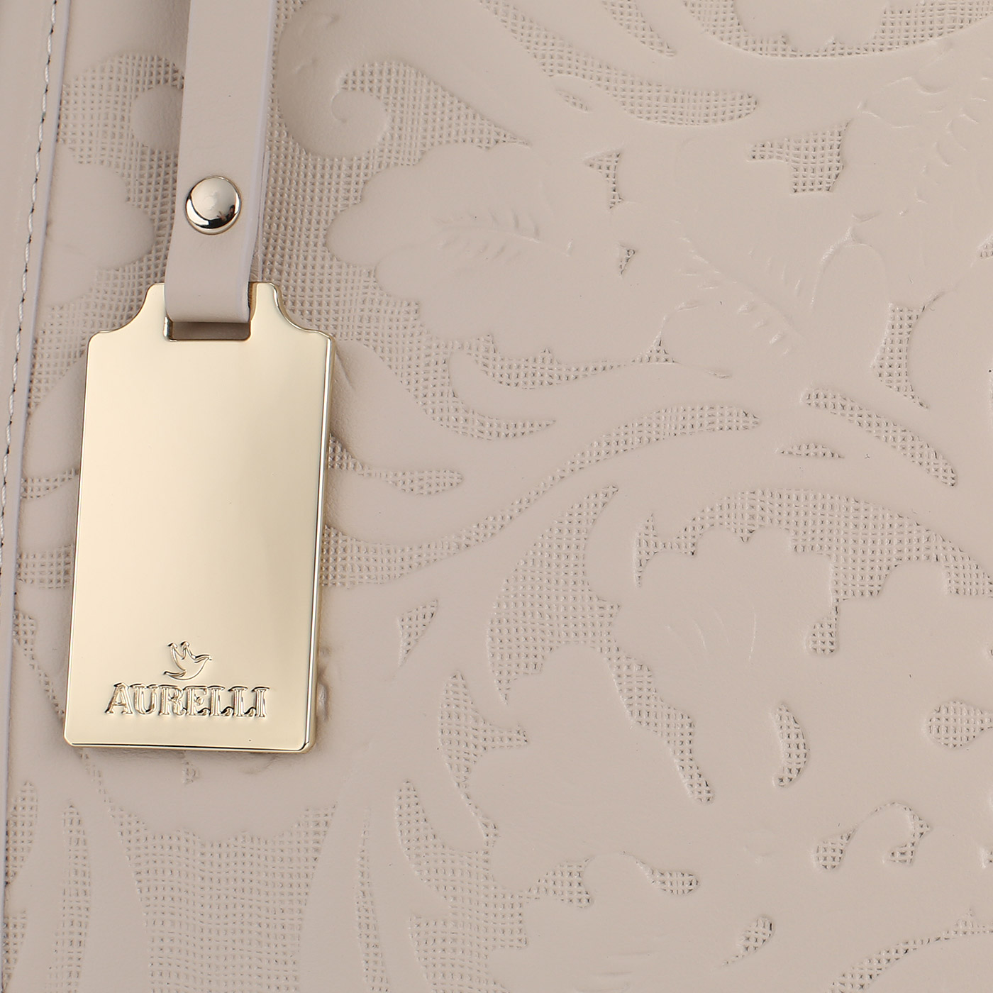 Кожаная сумка с тиснением Aurelli 