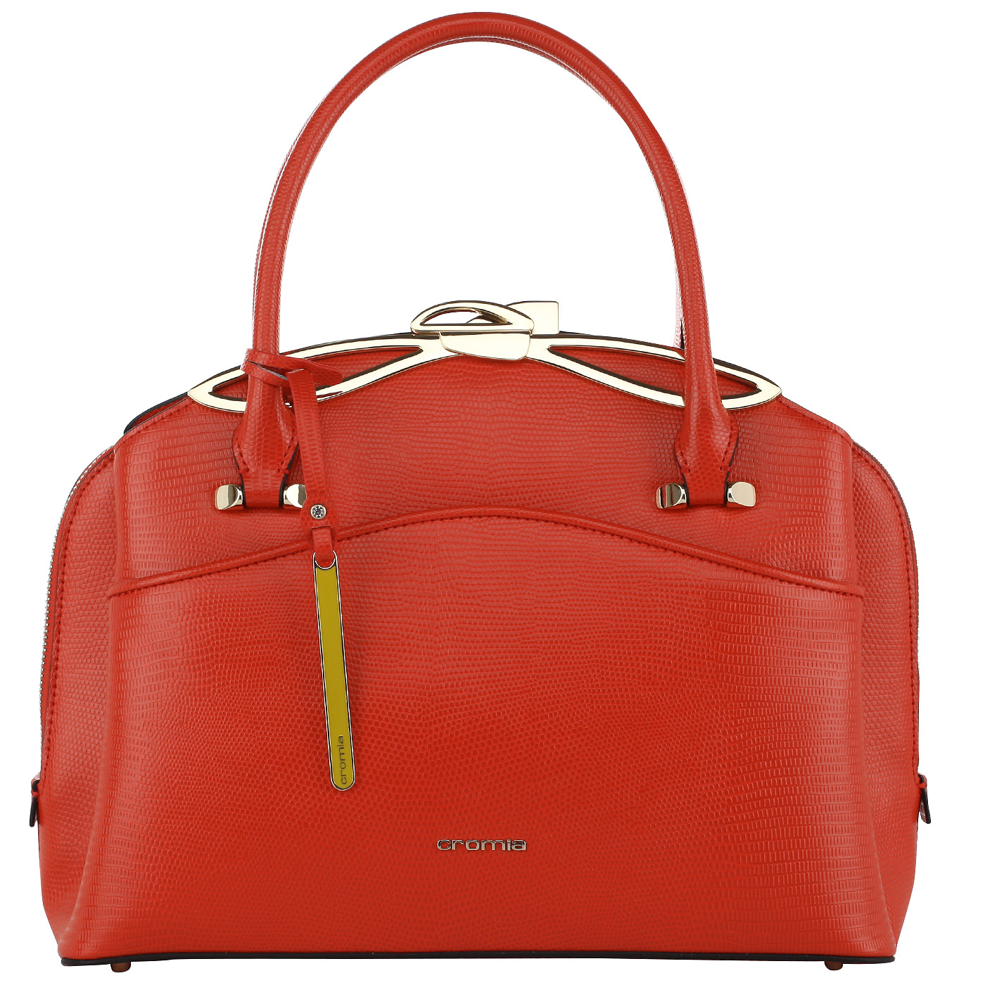 Cromia Кожаная сумка с тремя отделами