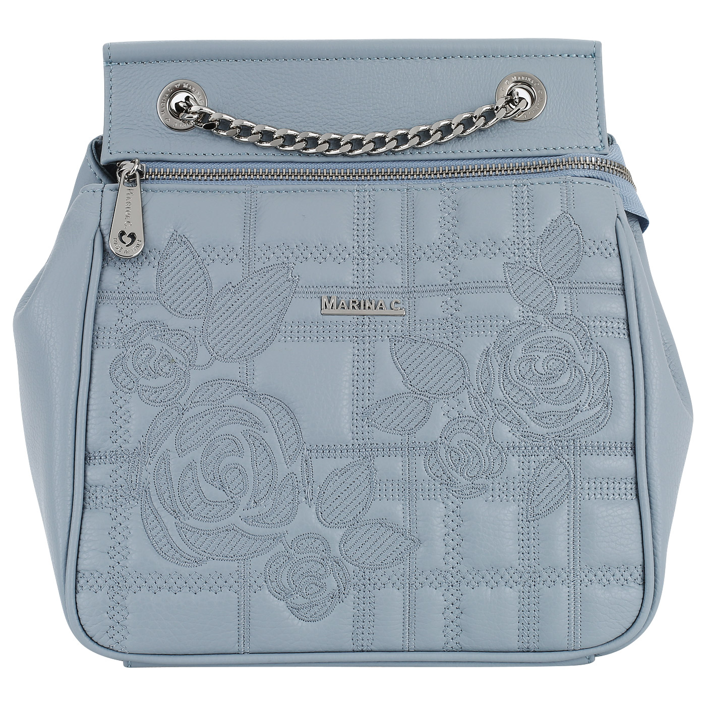 Marina Creazioni Городской рюкзак с вышивкой