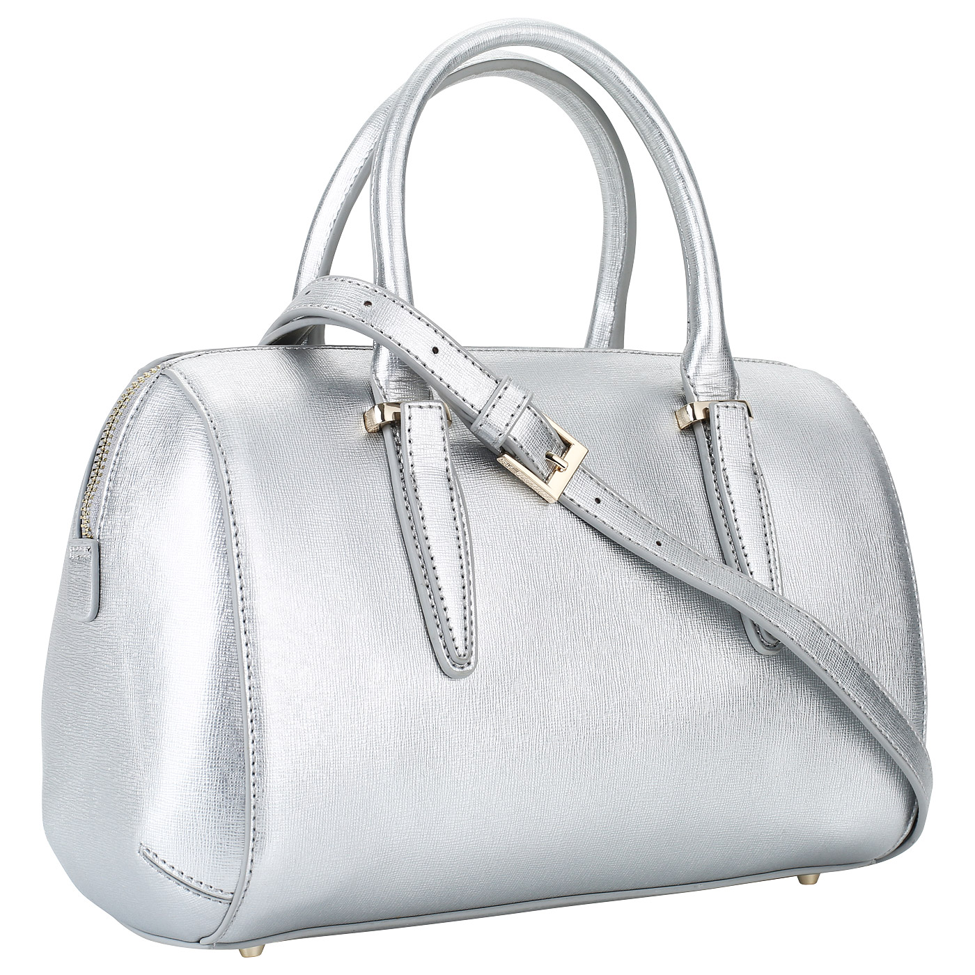 Женская сумочка из серебристого сафьяна Cavalli Class Doris