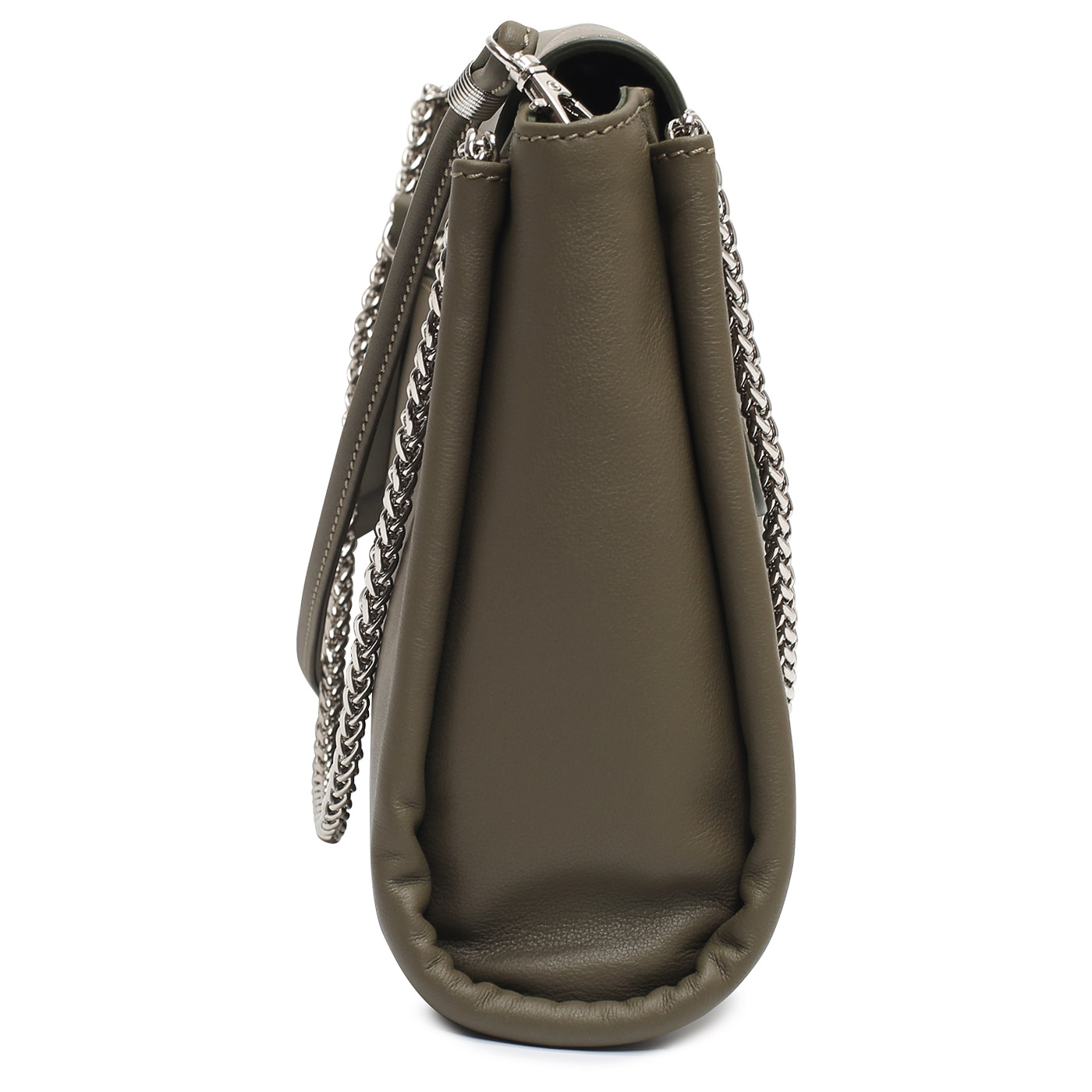 Кожаная сумка с ручками-цепочками Marina Creazioni 