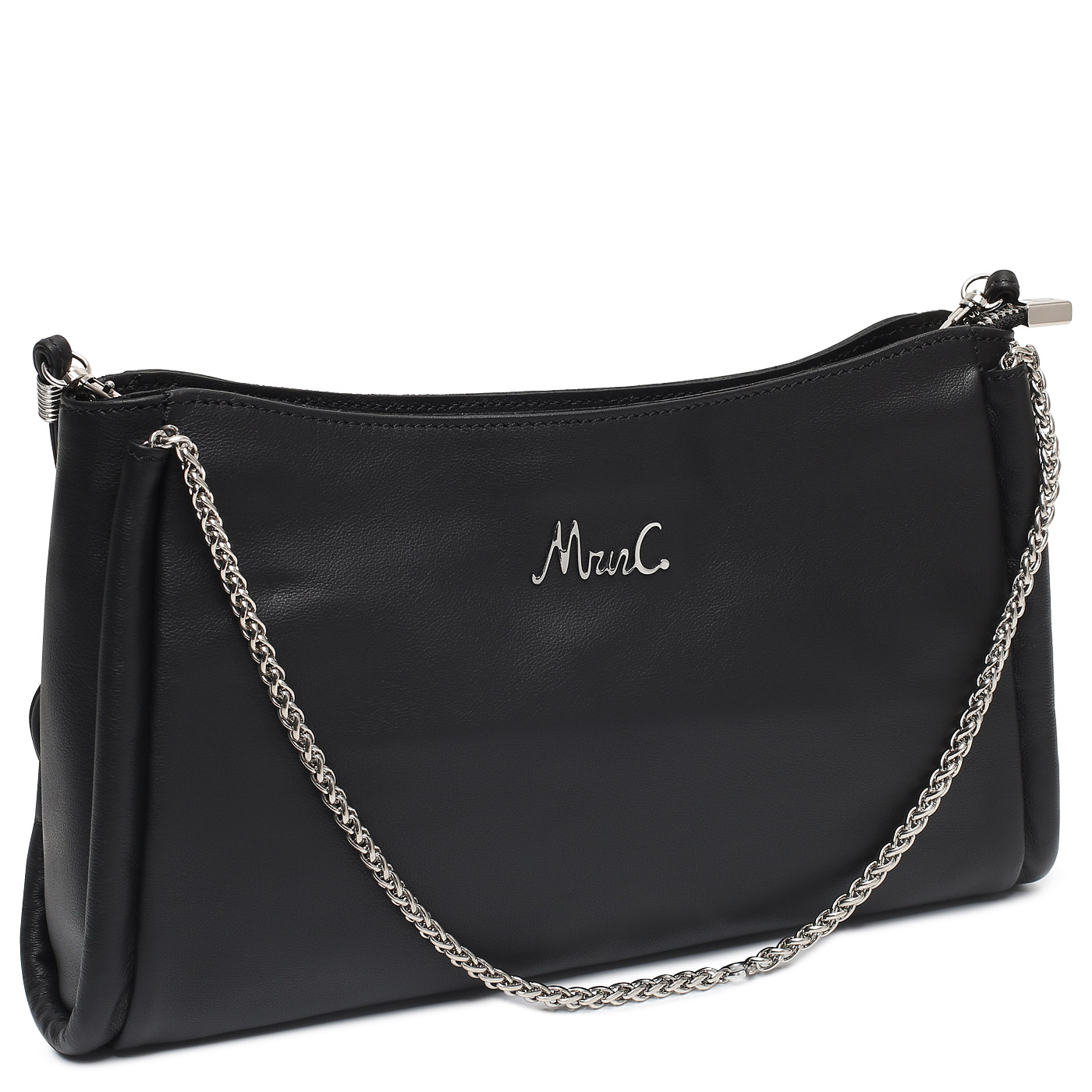 Кожаная сумка с ручками-цепочками Marina Creazioni 