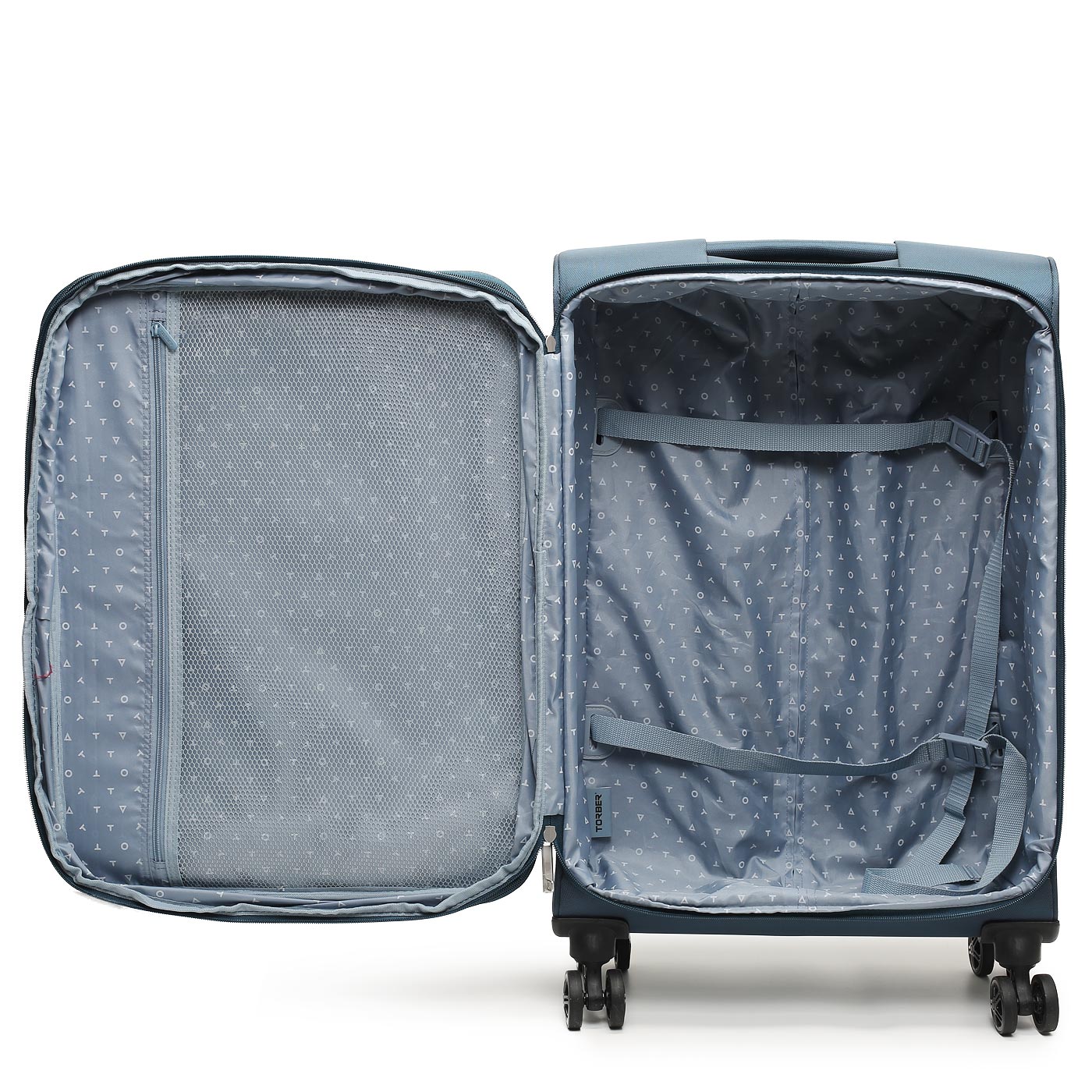 Чемодан средний M тканевый Torber Vivi