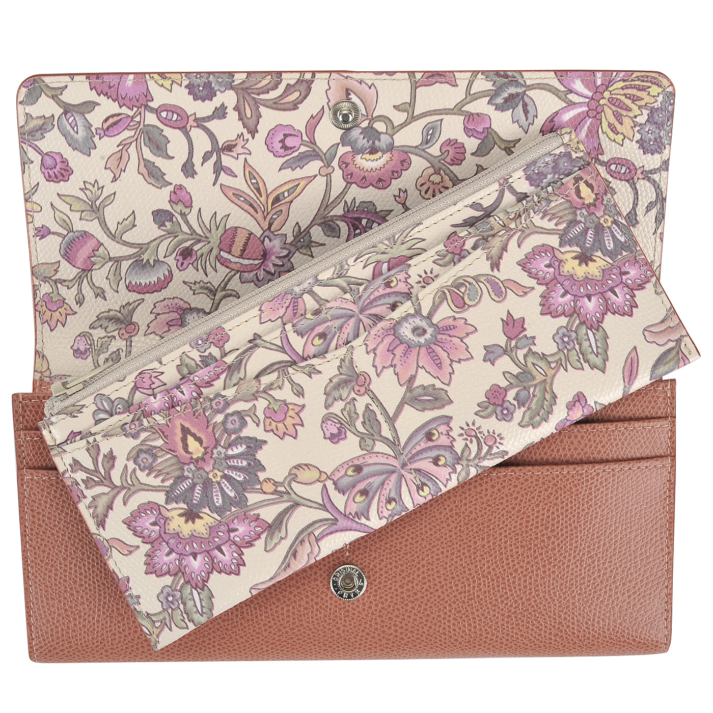 Женское кожаное портмоне со съемным кармашком Aurelli Alma fiore