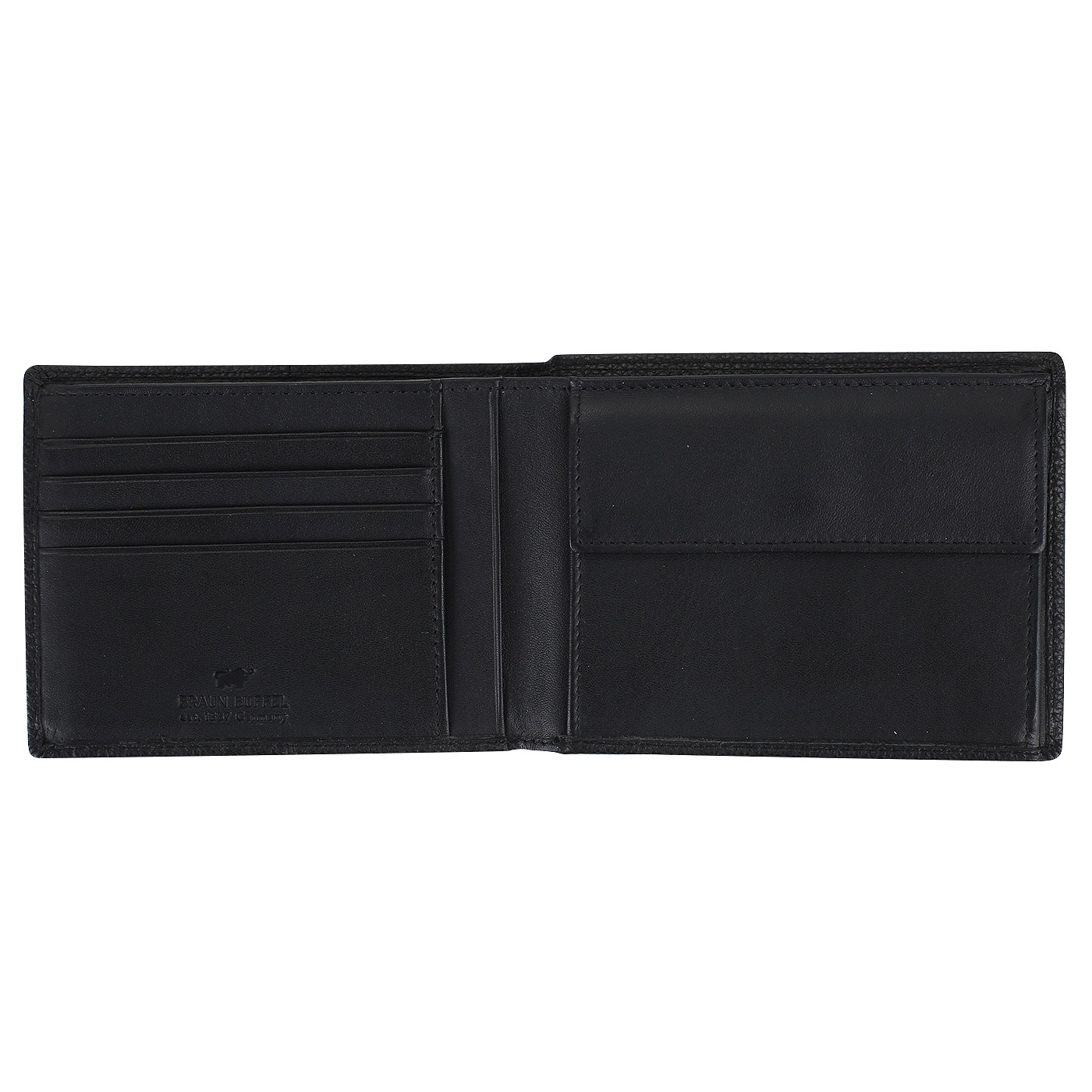Портмоне из черной натуральной кожи Braun Buffel Varese