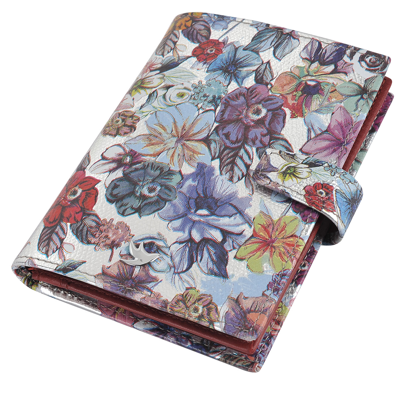 Кожаная обложка для паспорта и автодокументов Aurelli Luna fiore