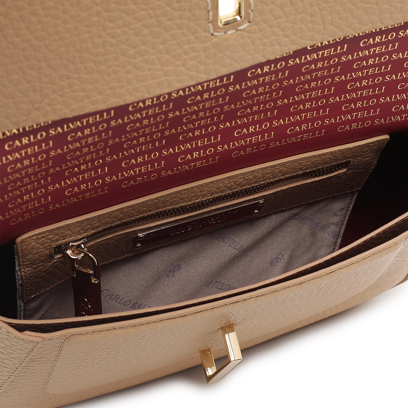 Кожаная сумка Carlo Salvatelli Ives cervino