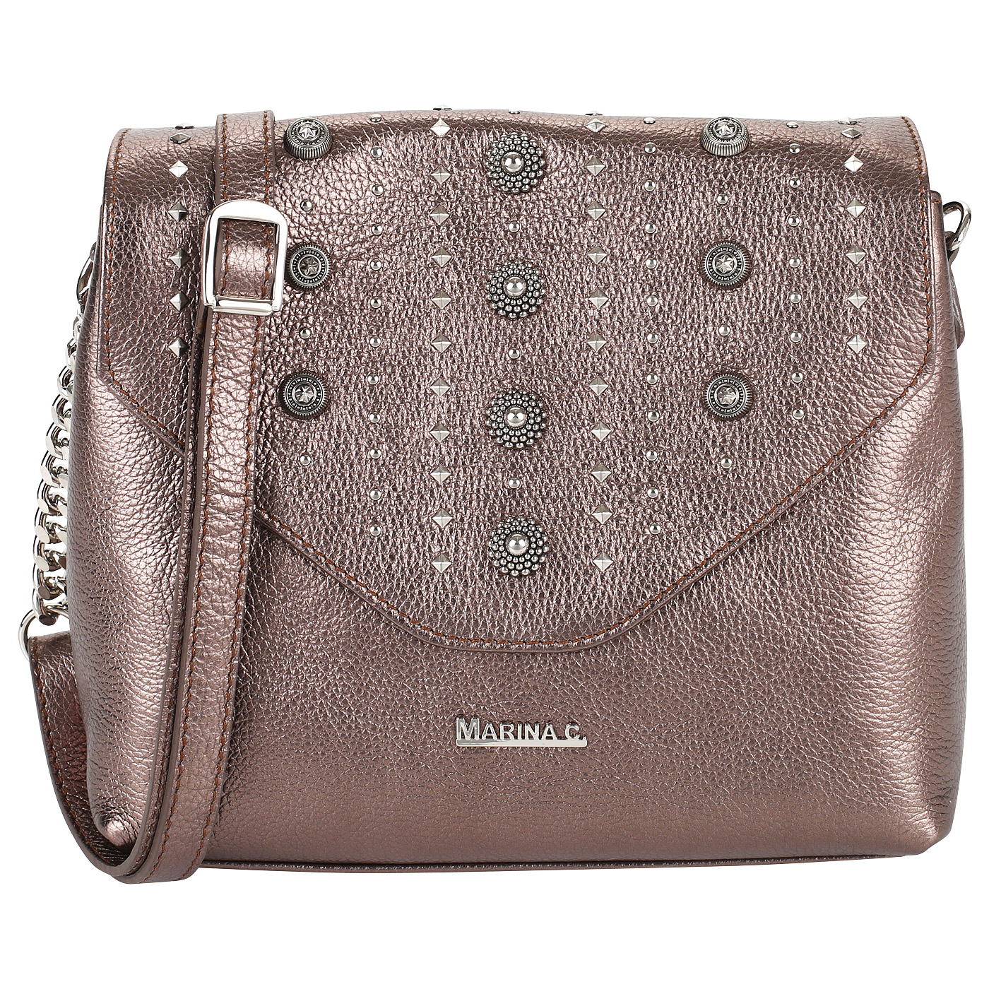 Marina Creazioni Кожаная сумочка через плечо