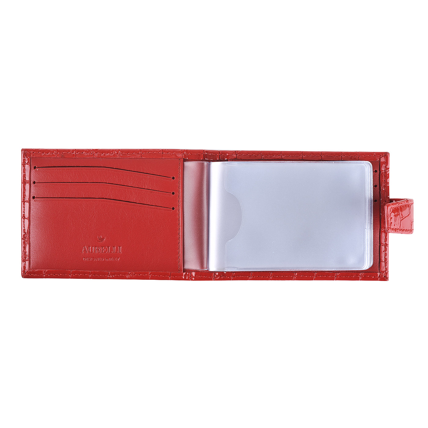 Визитница с отделкой под крокодиловую кожу Aurelli Divine