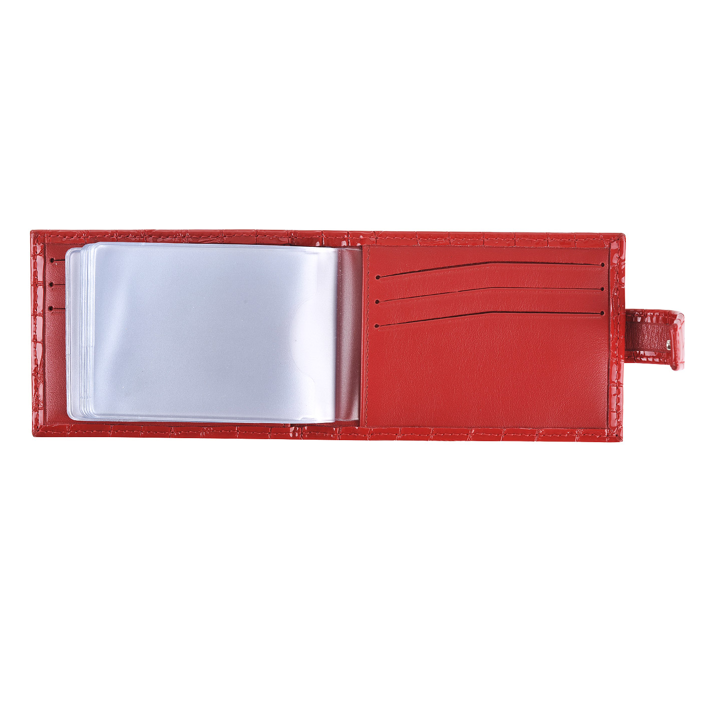 Визитница с отделкой под крокодиловую кожу Aurelli Divine