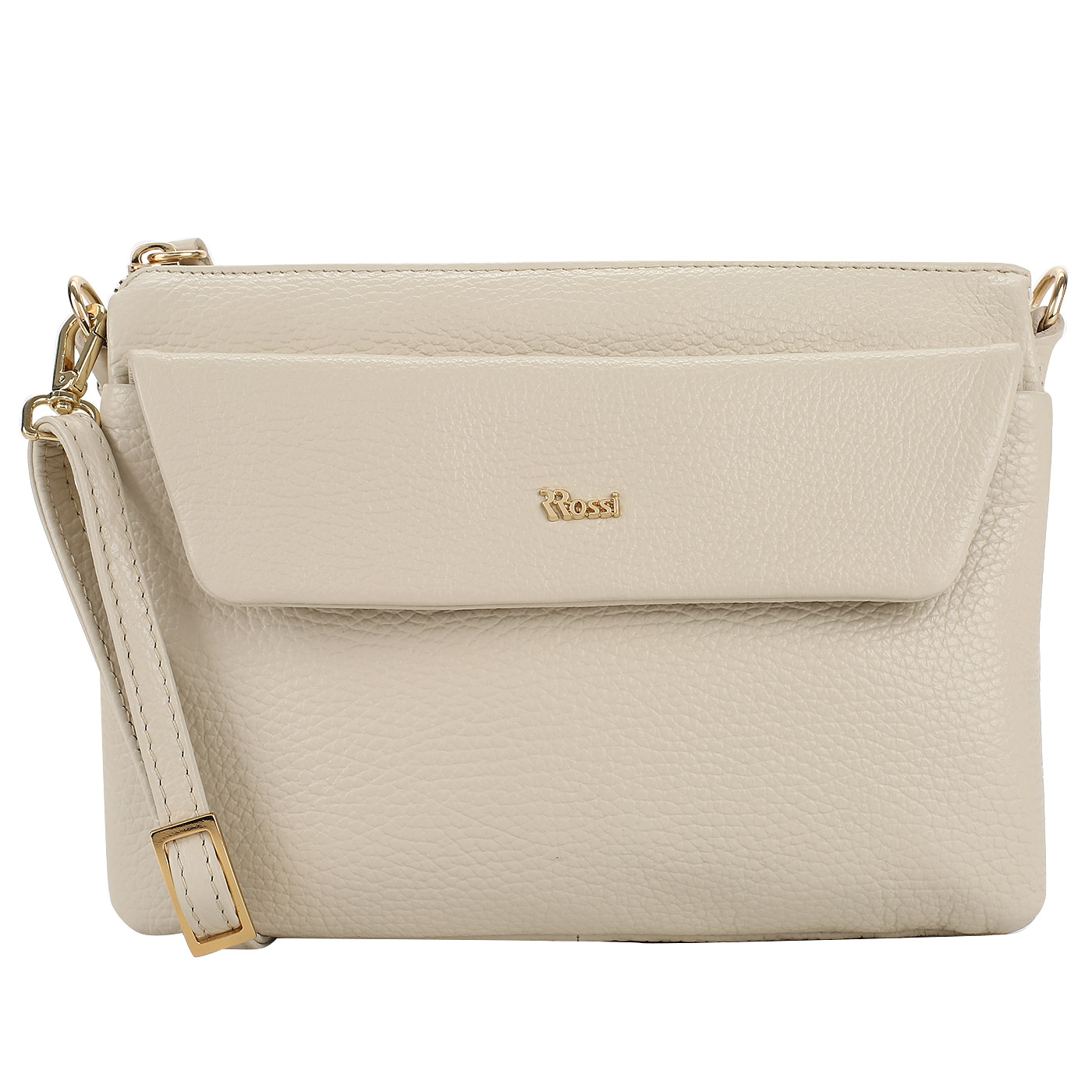 Bruno Rossi Кремовая сумочка из кожи