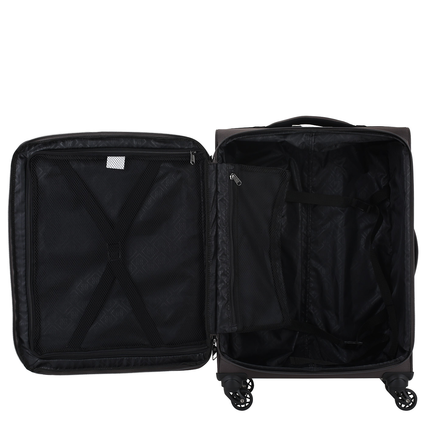 Чемодан средний M тканевый с кодовым замком Eberhart Aurora