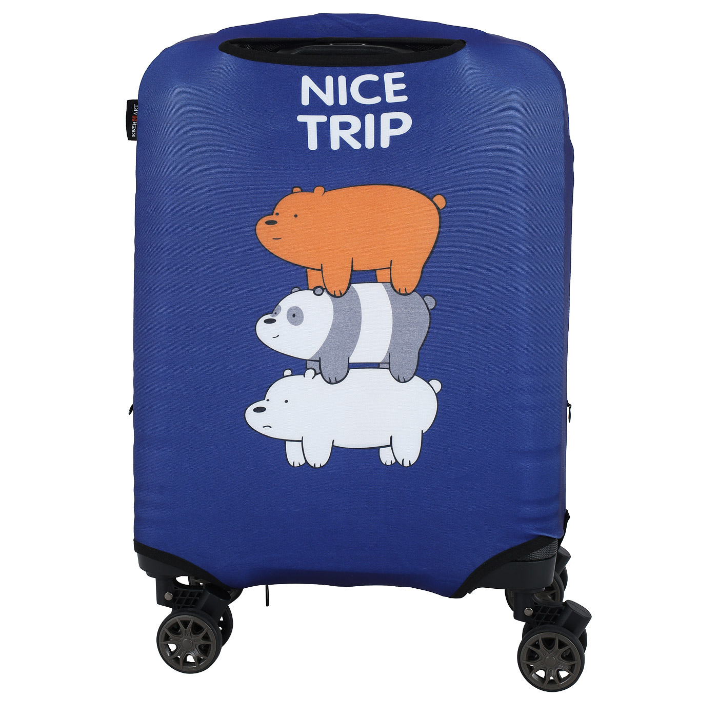 Чехол для чемодана Eberhart Animals Dark Blue